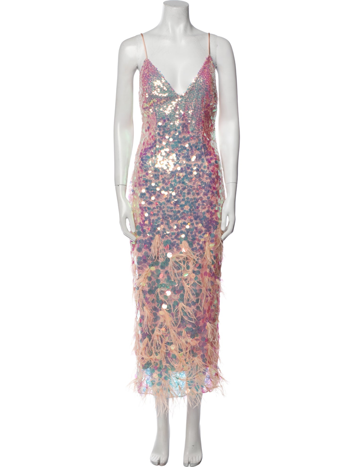 LoveShackFancy V-Neck Midi Length Dress w/ Tags