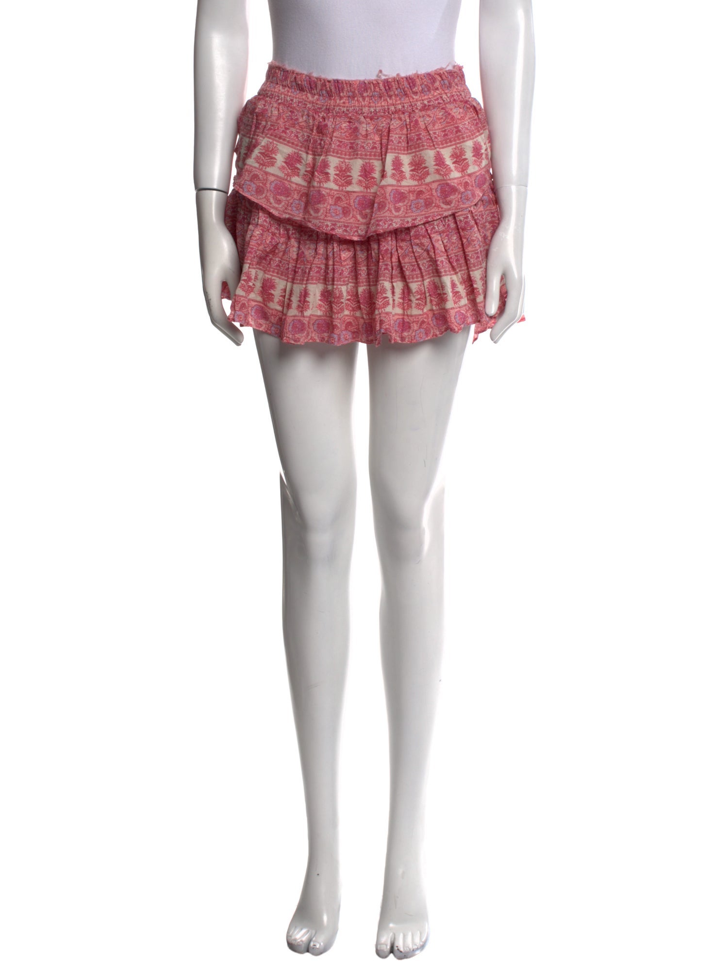 LoveShackFancy Printed Mini Skirt