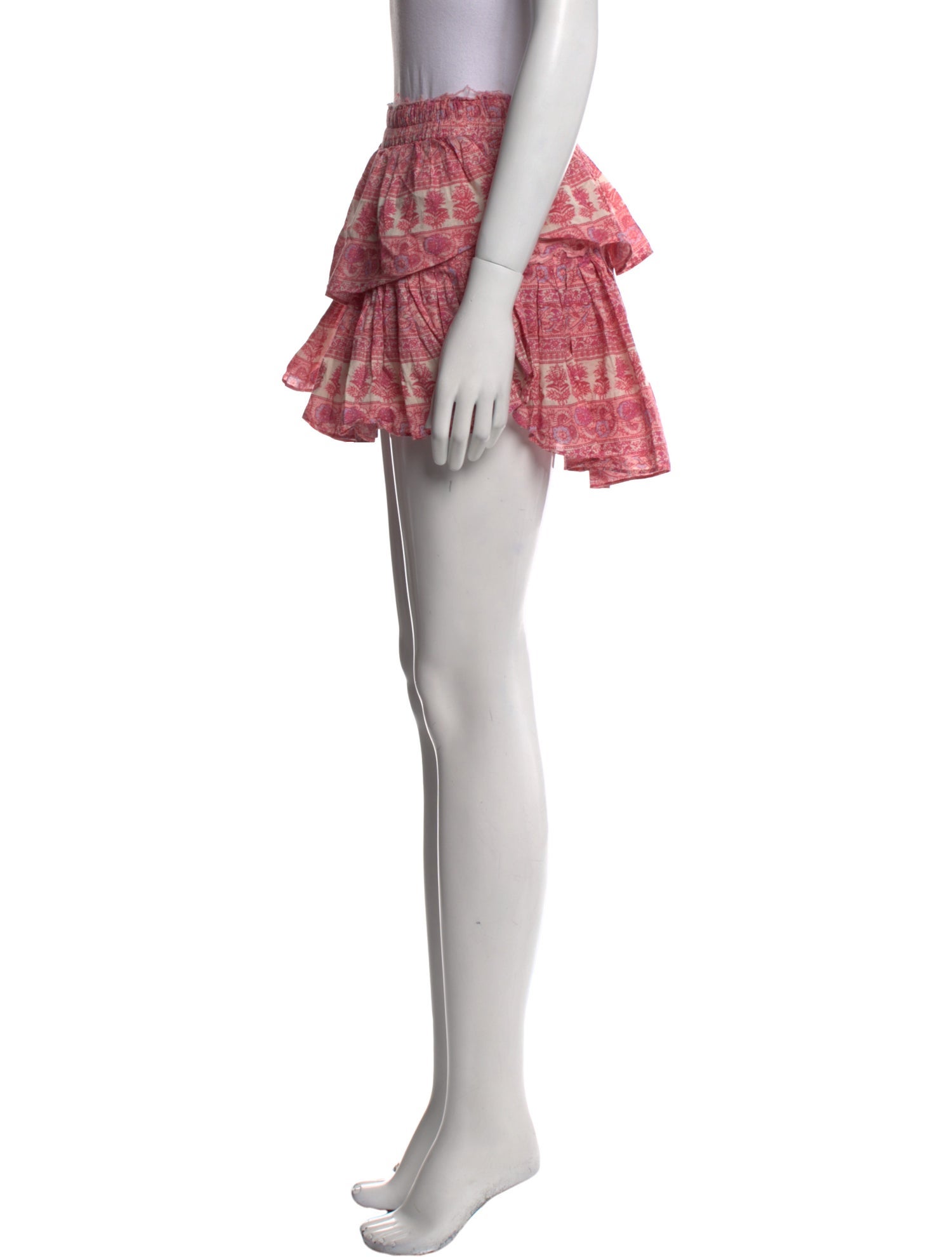 LoveShackFancy Printed Mini Skirt