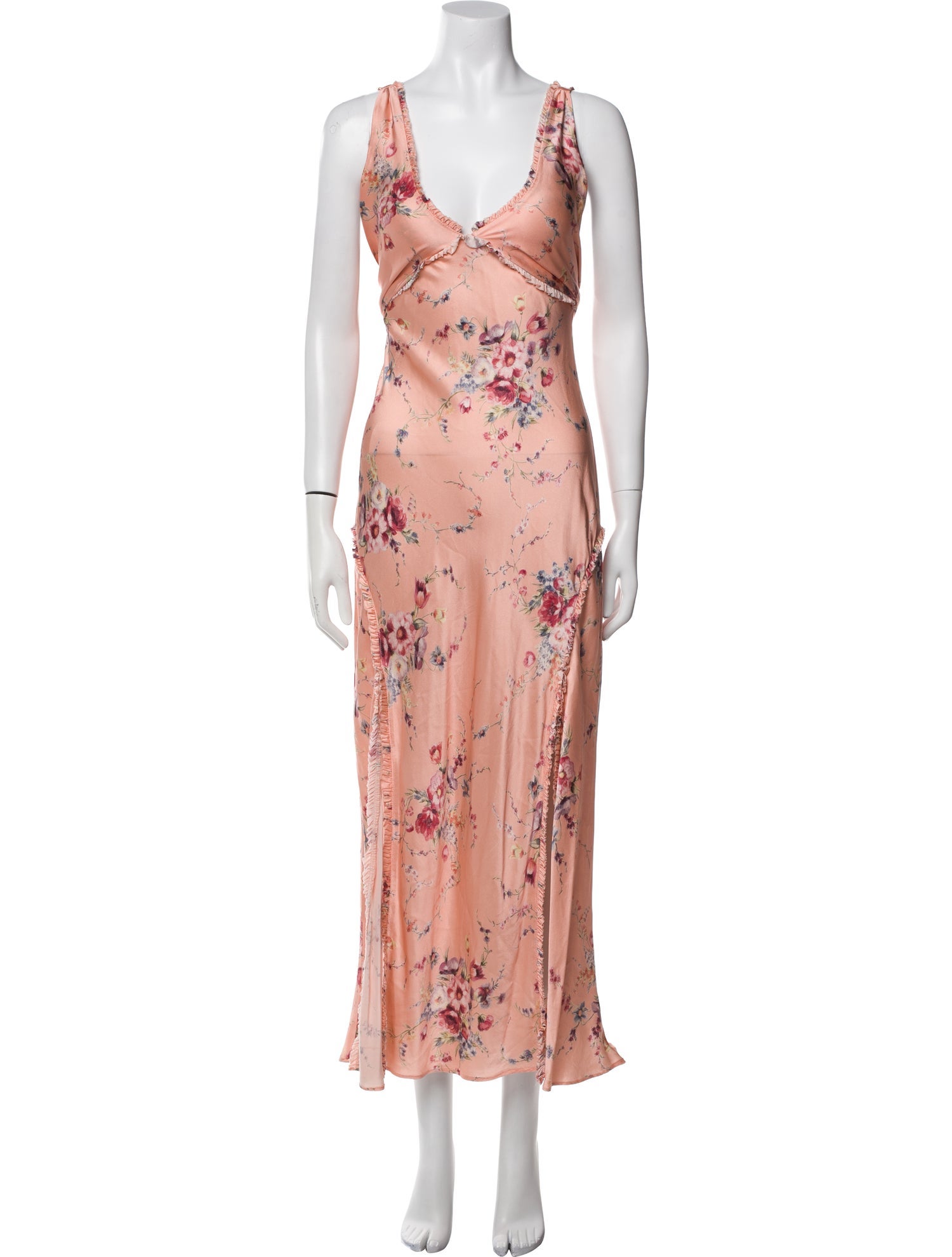 LoveShackFancy Silk Long Dress