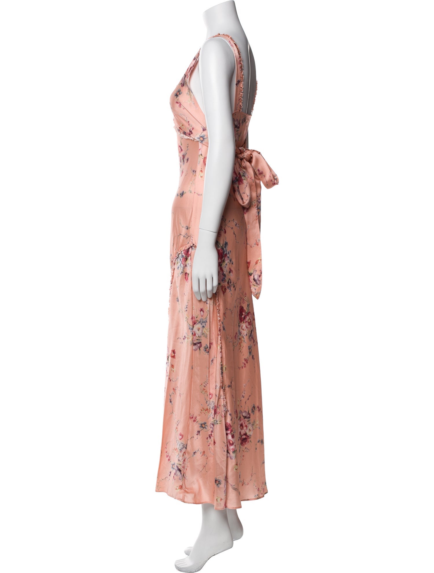 LoveShackFancy Silk Long Dress