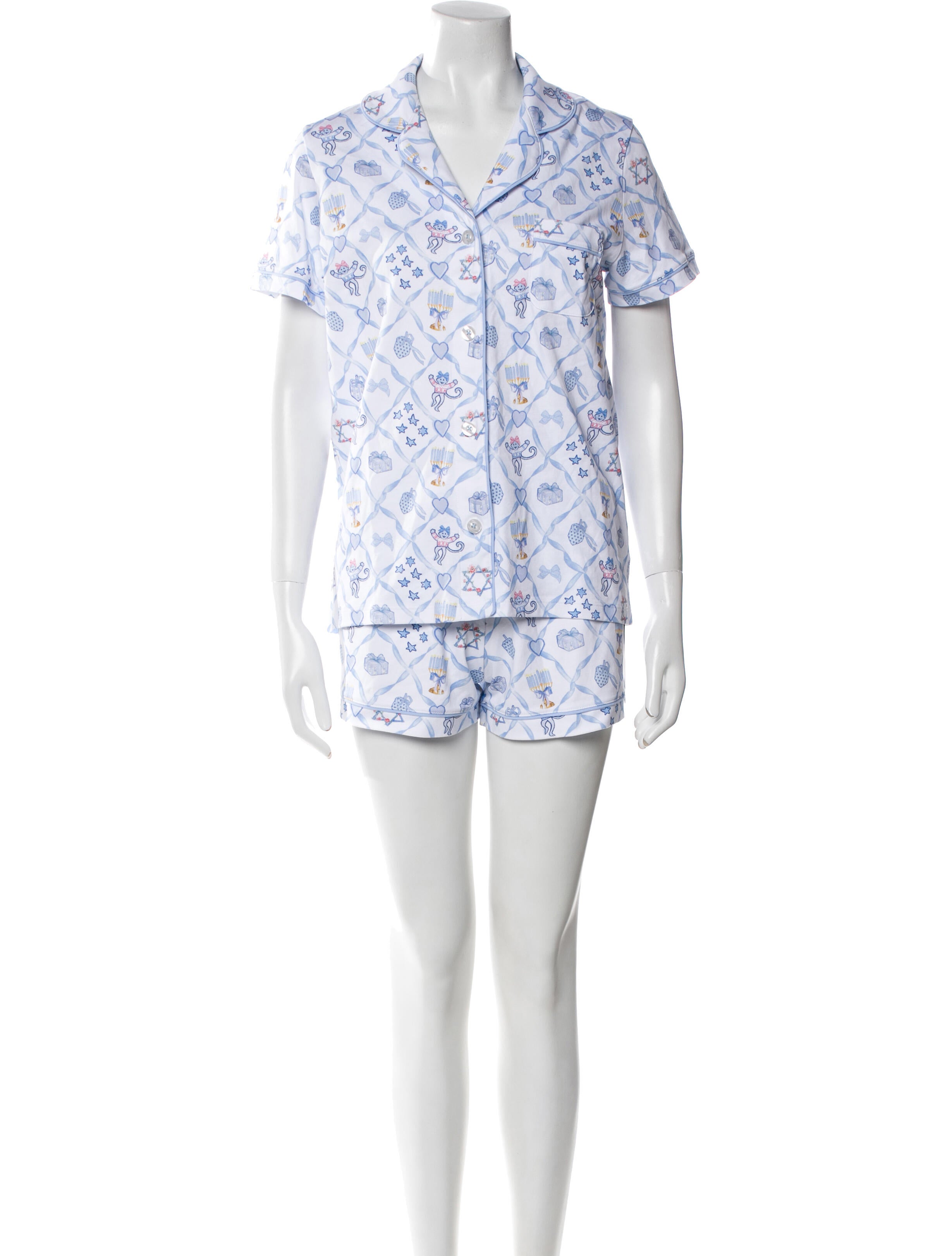 LoveShackFancy Printed Distressed Accents Pant Set w/ Tags