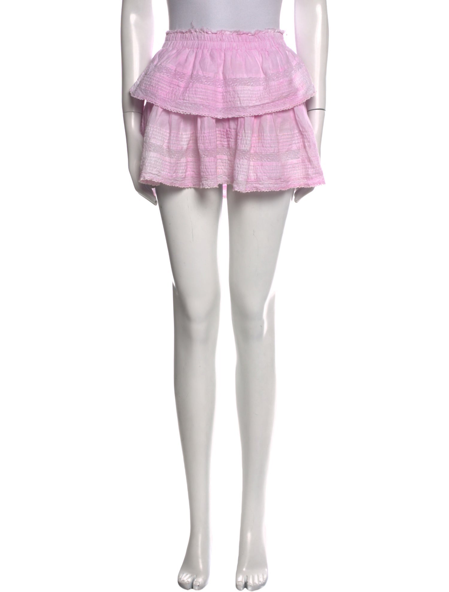 LoveShackFancy Printed Mini Skirt