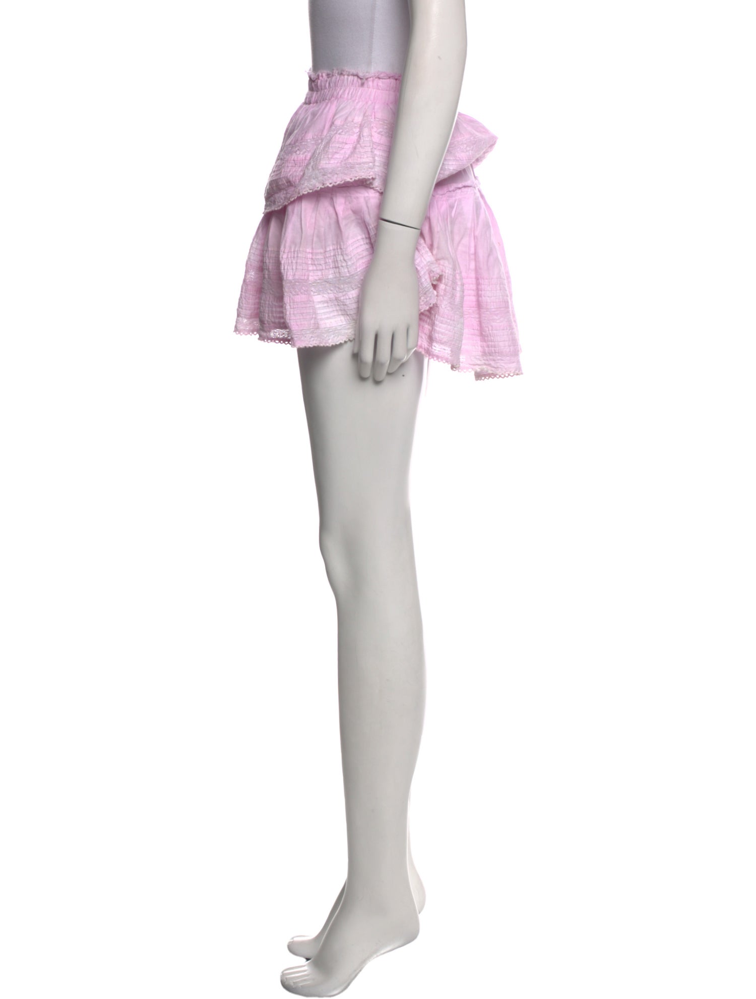 LoveShackFancy Printed Mini Skirt