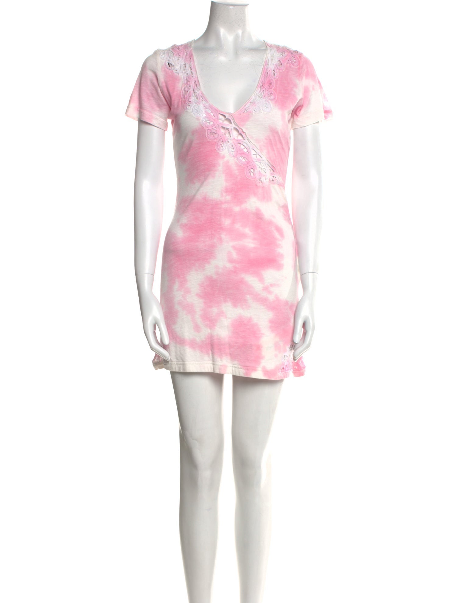 LoveShackFancy Tie-Dye Print Mini Dress