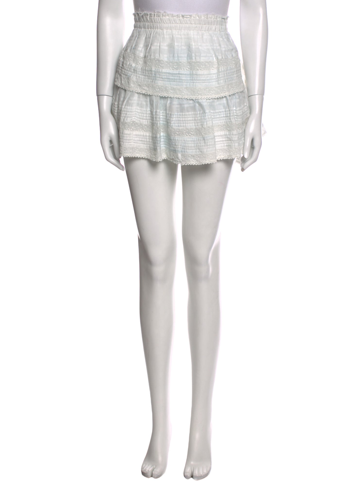 LoveShackFancy Striped Mini Skirt w/ Tags