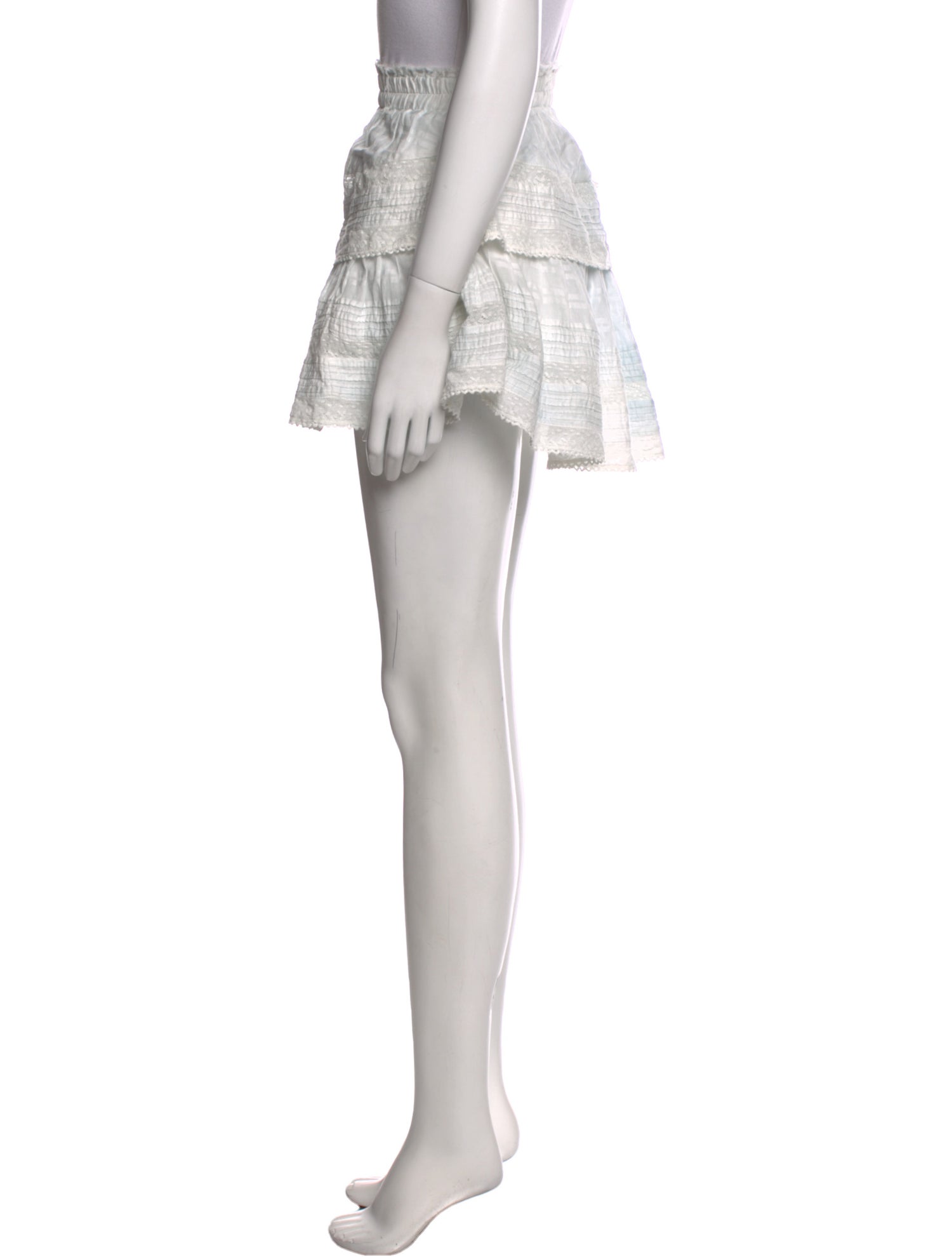 LoveShackFancy Striped Mini Skirt w/ Tags