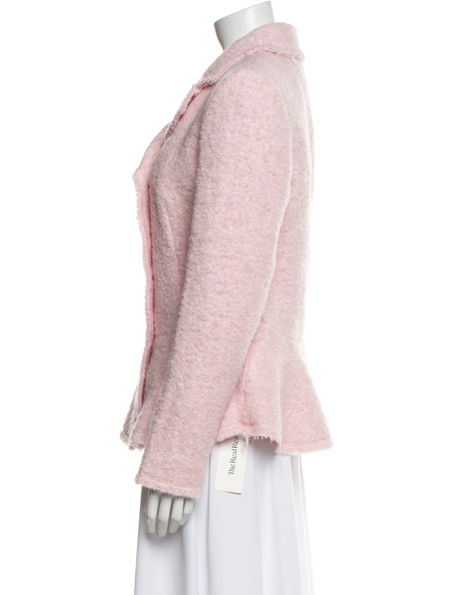 LoveShackFancy Tweed Pattern Faux Fur Jacket w/ Tags