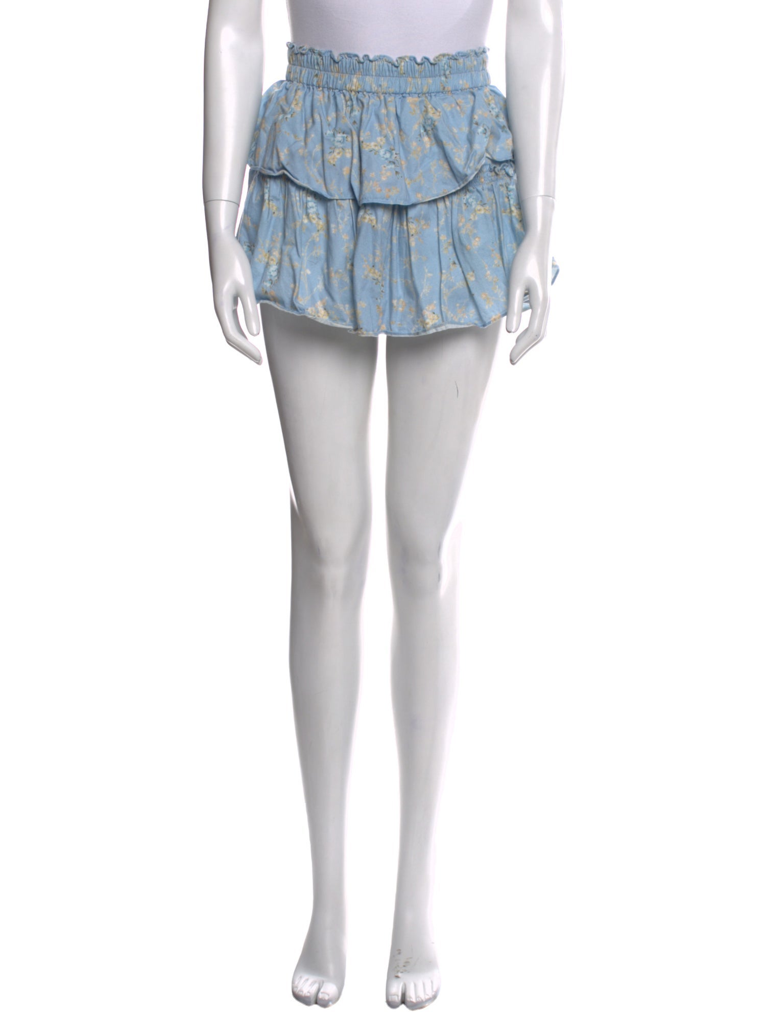 LoveShackFancy Printed Mini Skirt