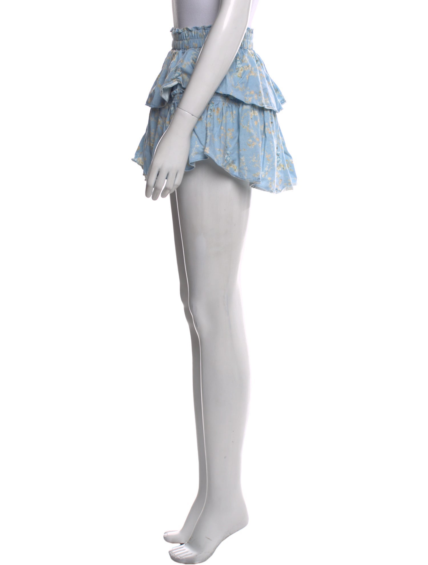 LoveShackFancy Printed Mini Skirt