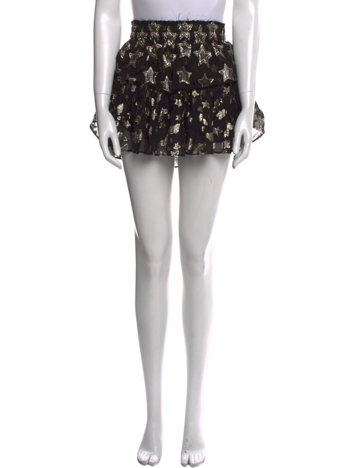 LoveShackFancy Silk Mini Skirt