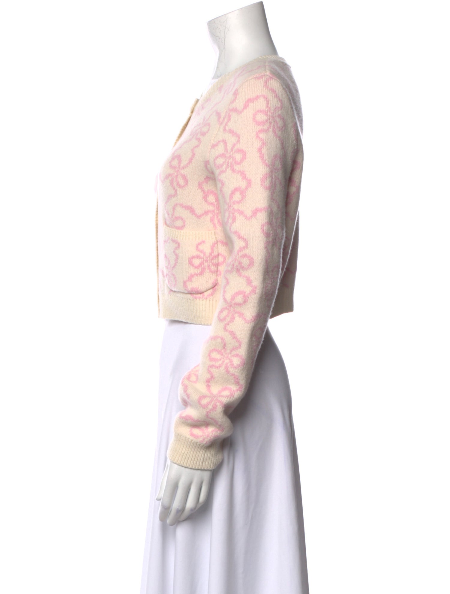 LoveShackFancy Printed Crew Neck Sweater