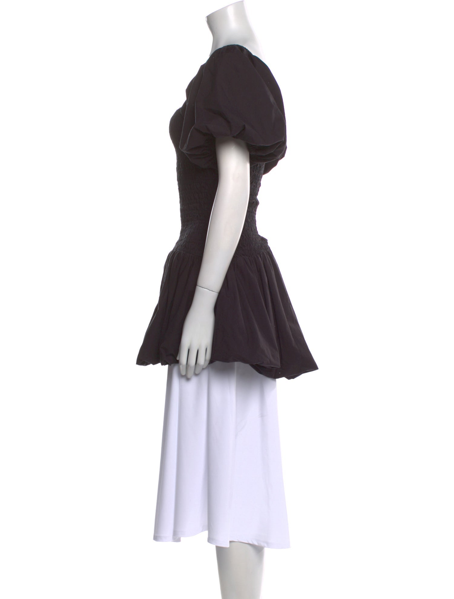 LoveShackFancy Square Neckline Short Sleeve Tunic