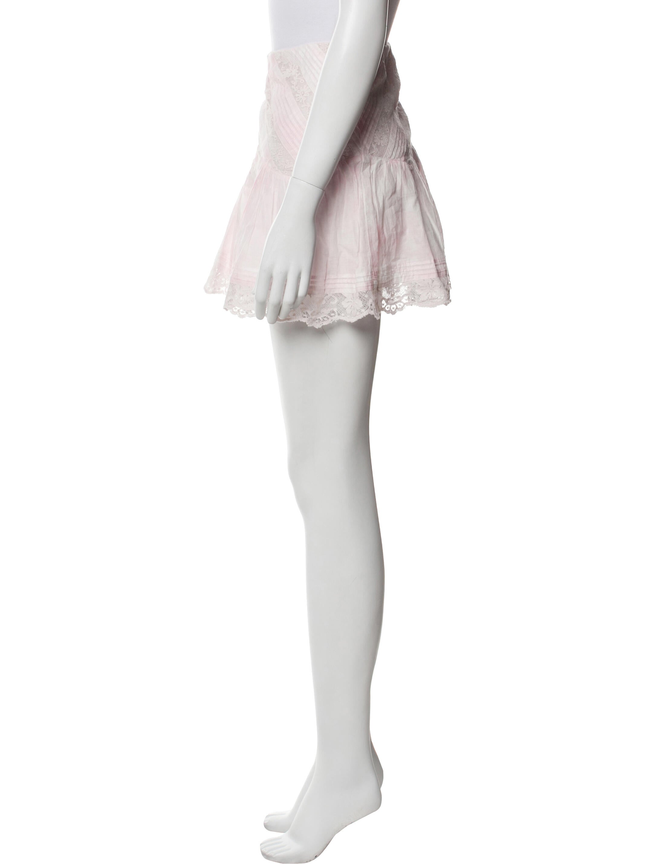 LoveShackFancy Printed Mini Skirt