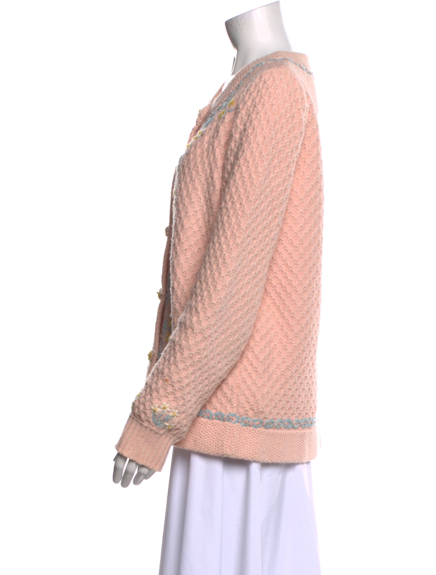 LoveShackFancy Patterned Scoop Neck Sweater