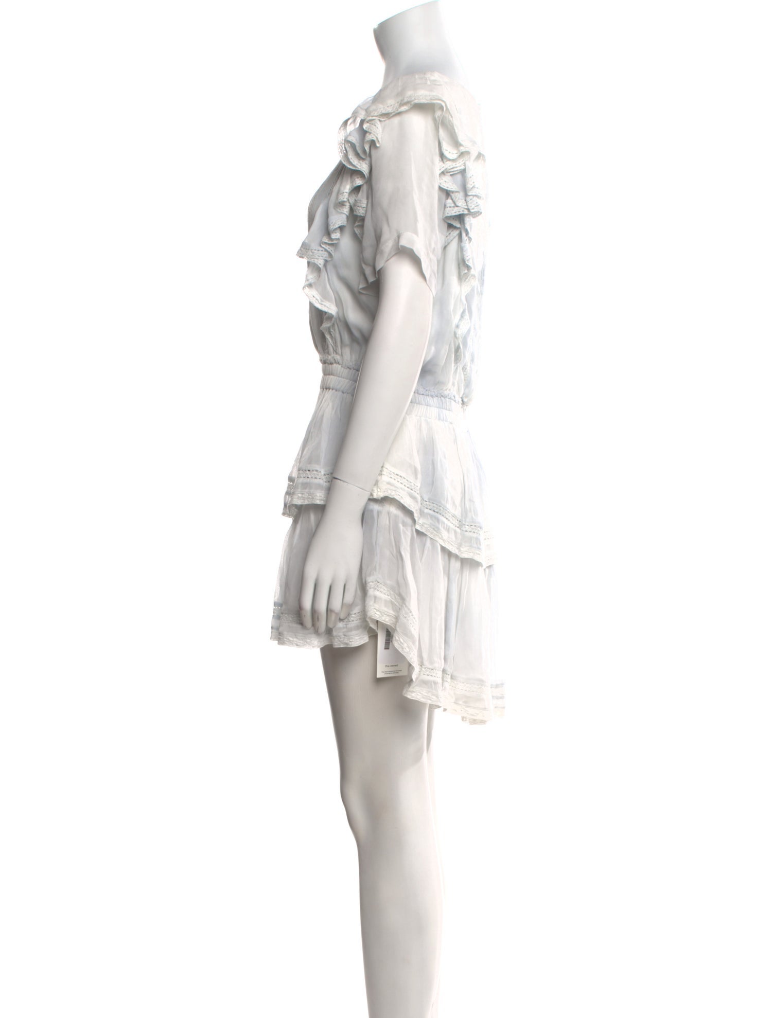 LoveShackFancy Scoop Neck Mini Dress