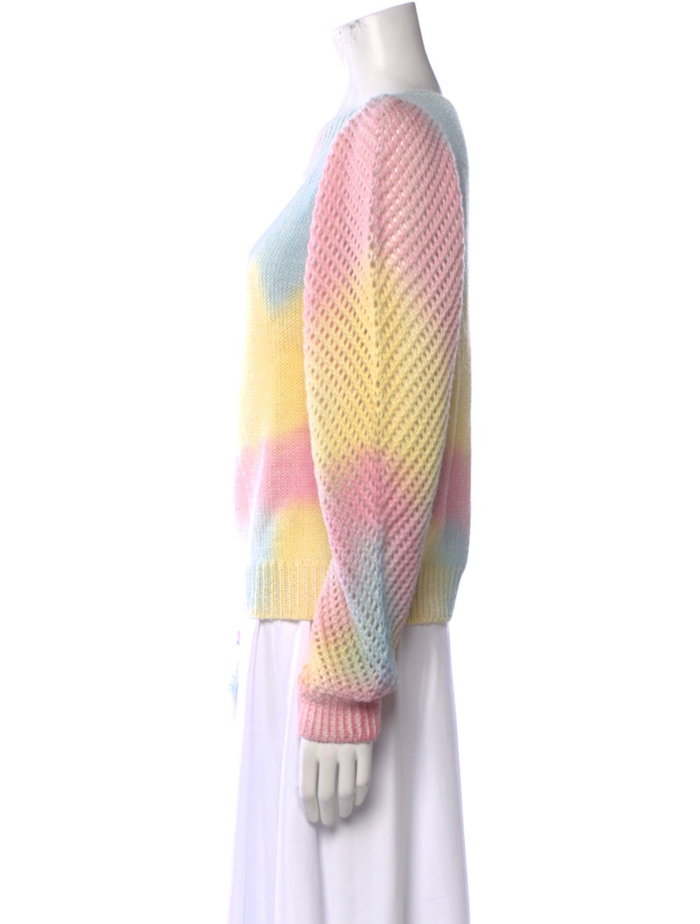 LoveShackFancy Pullover Pink Printed Long Sleeve … - image 2