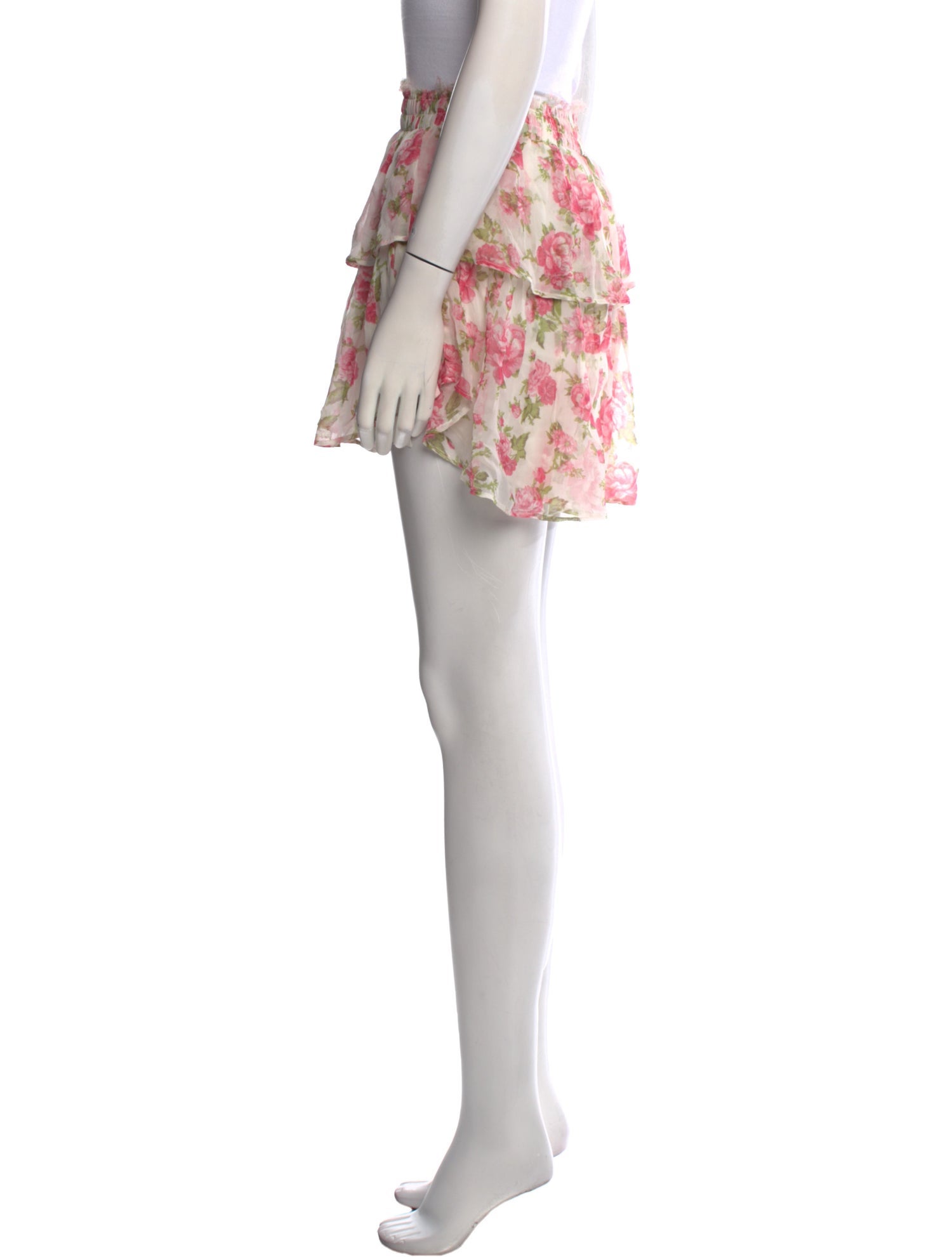 LoveShackFancy Silk Mini Skirt