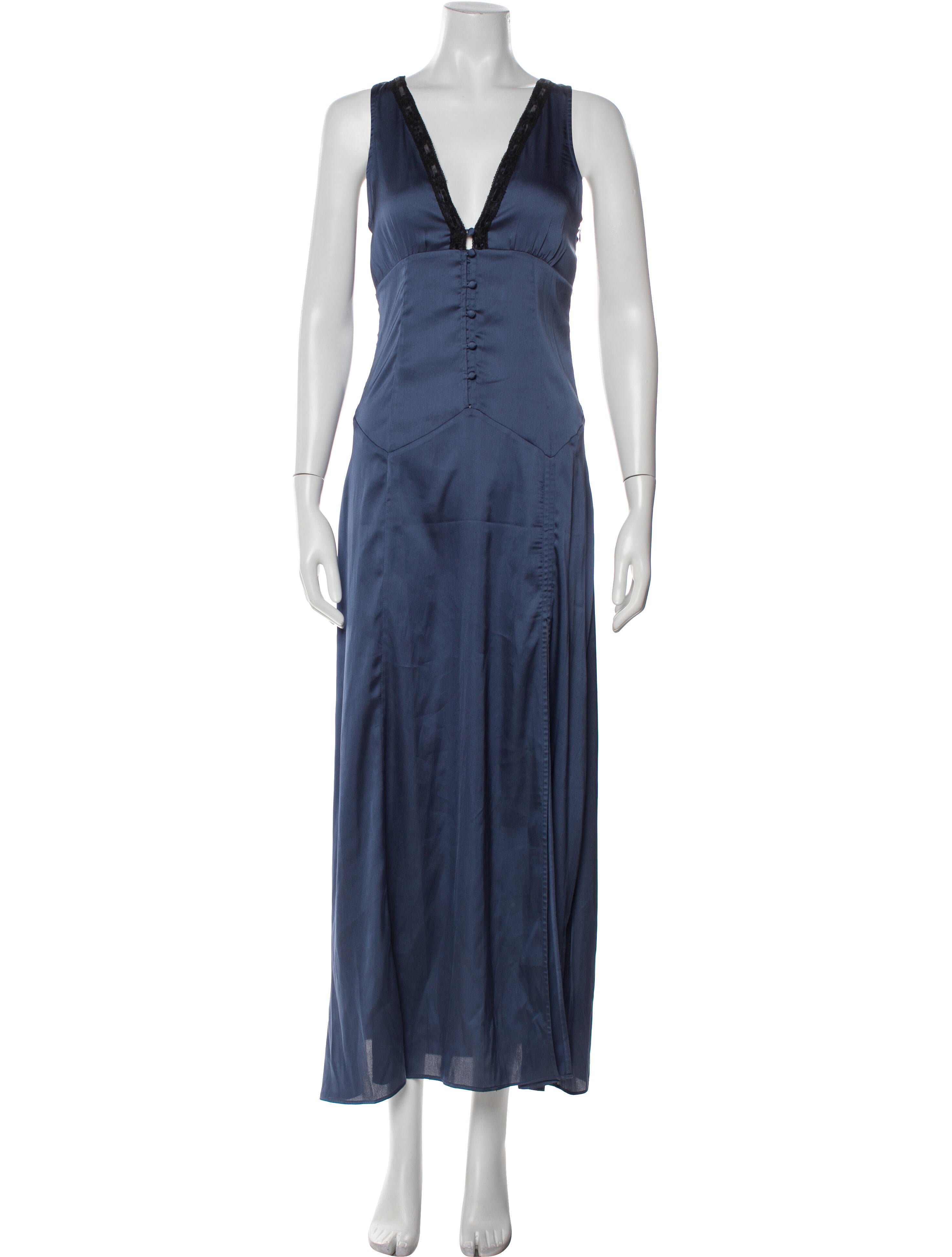 LoveShackFancy V-Neck Long Dress w/ Tags