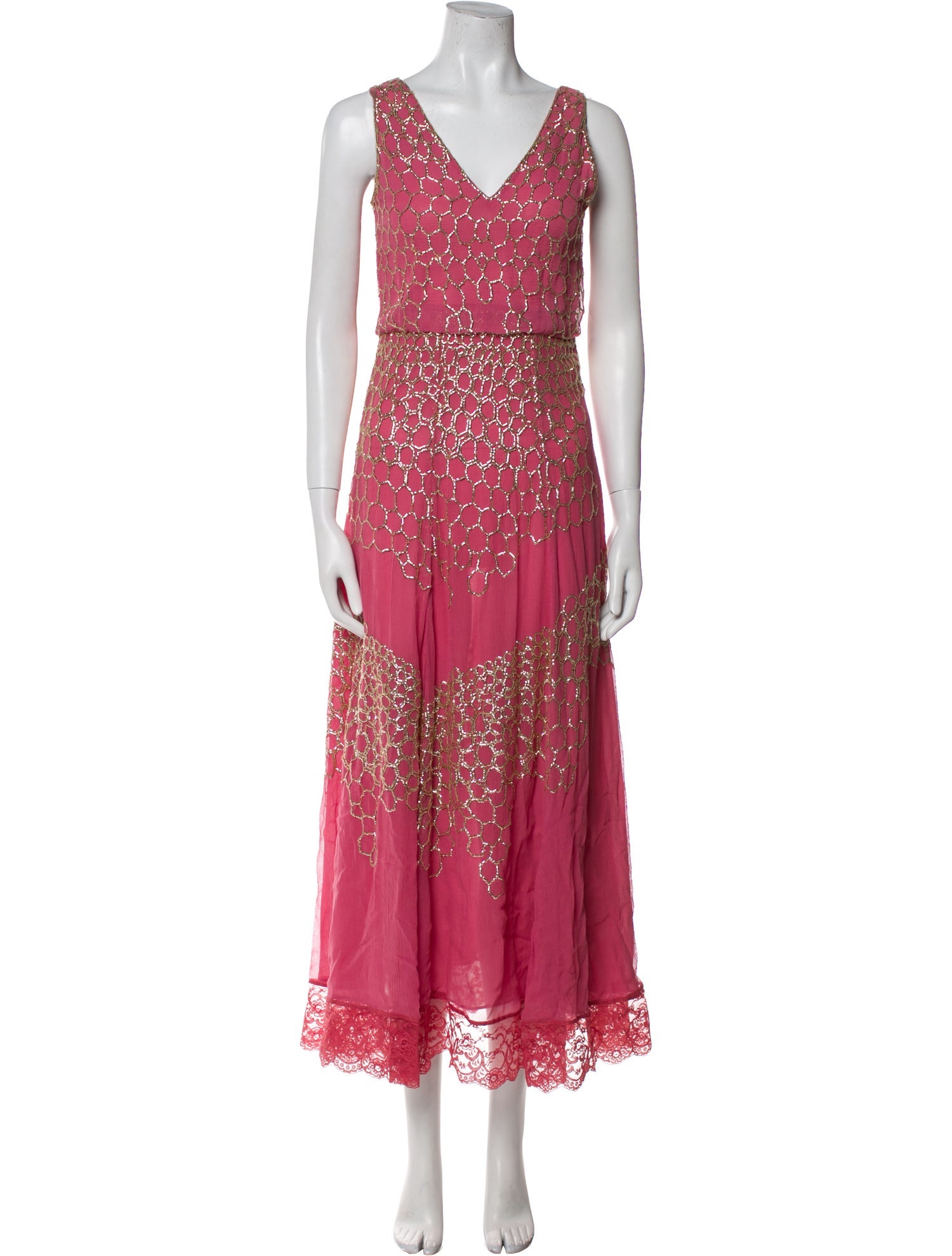 LoveShackFancy Printed Long Dress