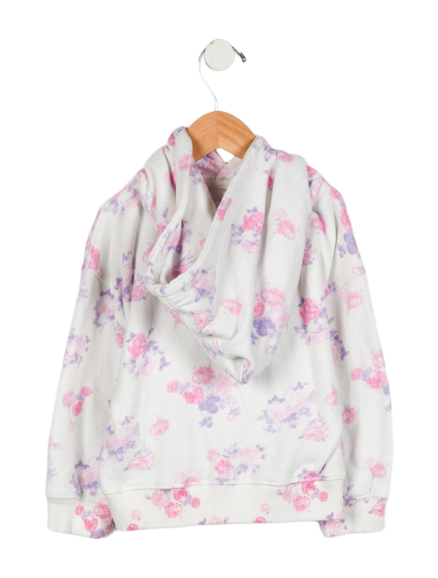LoveShackFancy Girls' Floral Print Hoodie