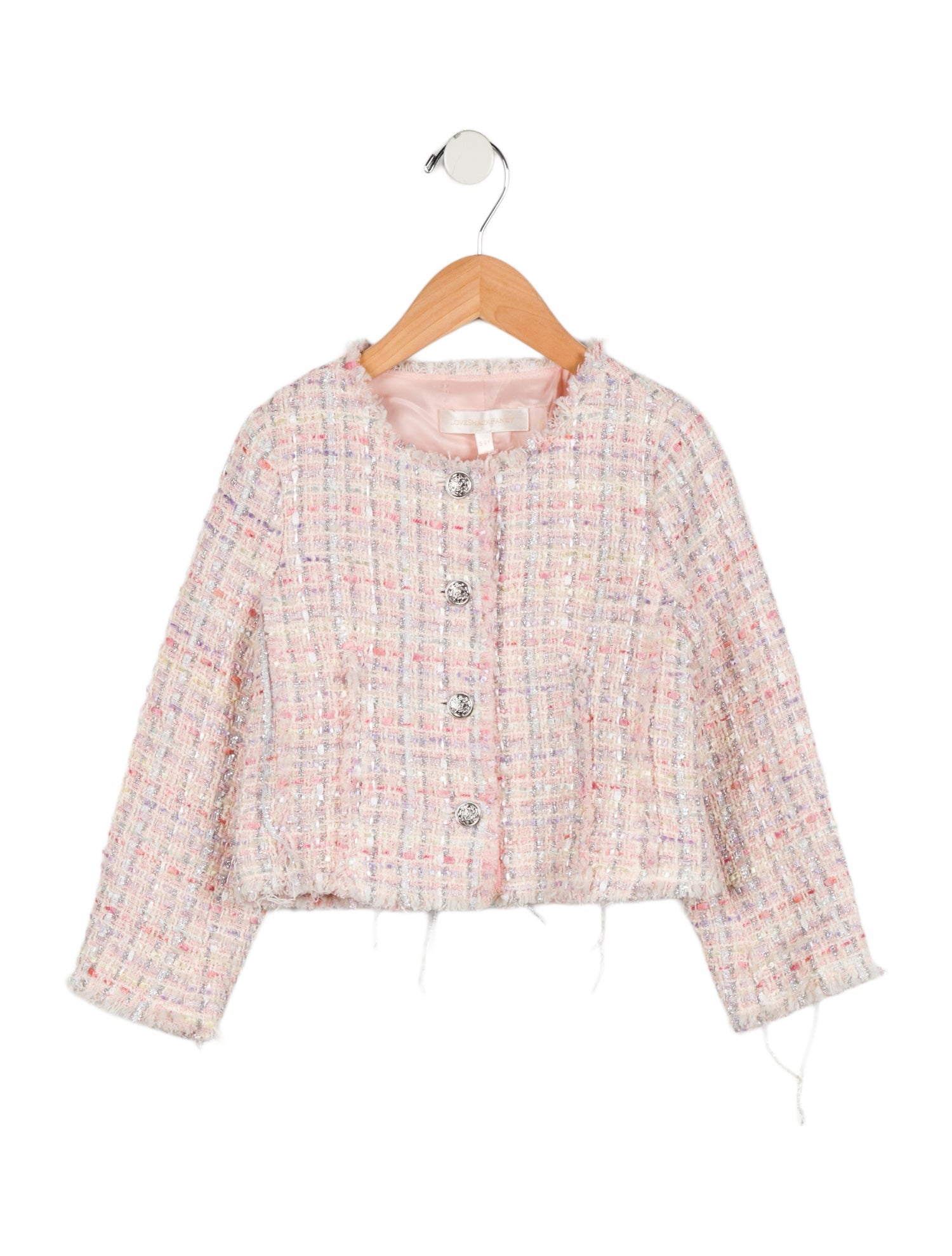 LoveShackFancy Girls' Twill Cardigan