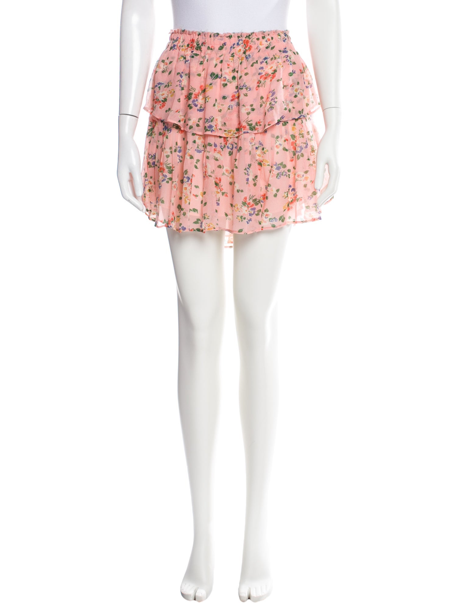LoveShackFancy Silk Mini Skirt w/ Tags