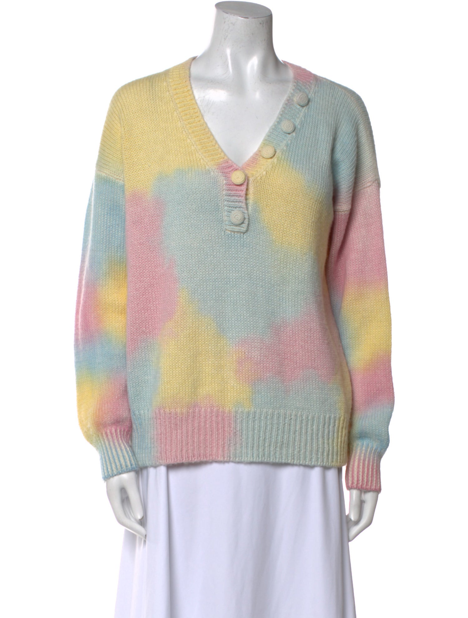 LoveShackFancy Alpaca Printed Sweater