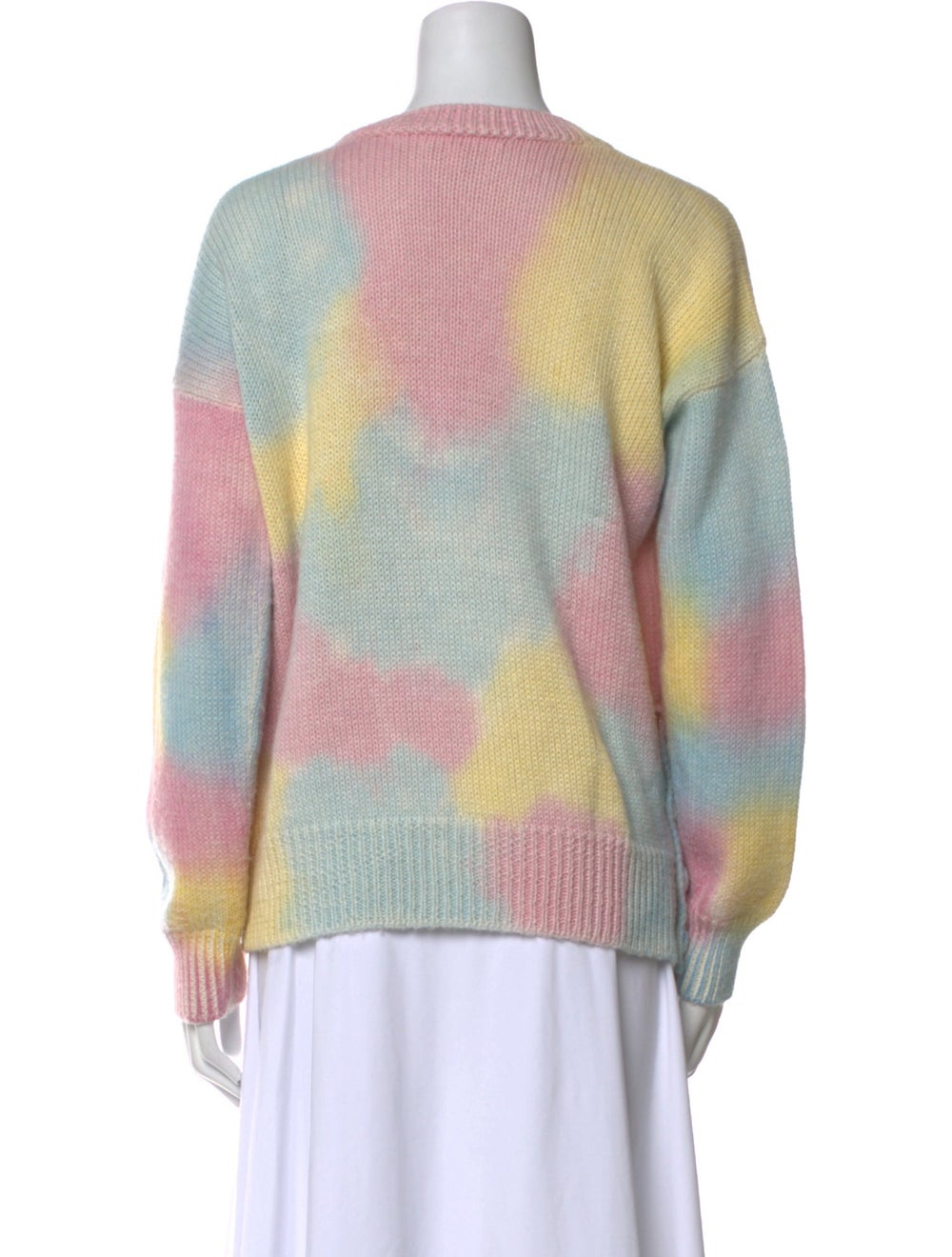 LoveShackFancy Alpaca Pullover Yellow Printed Lon… - image 3