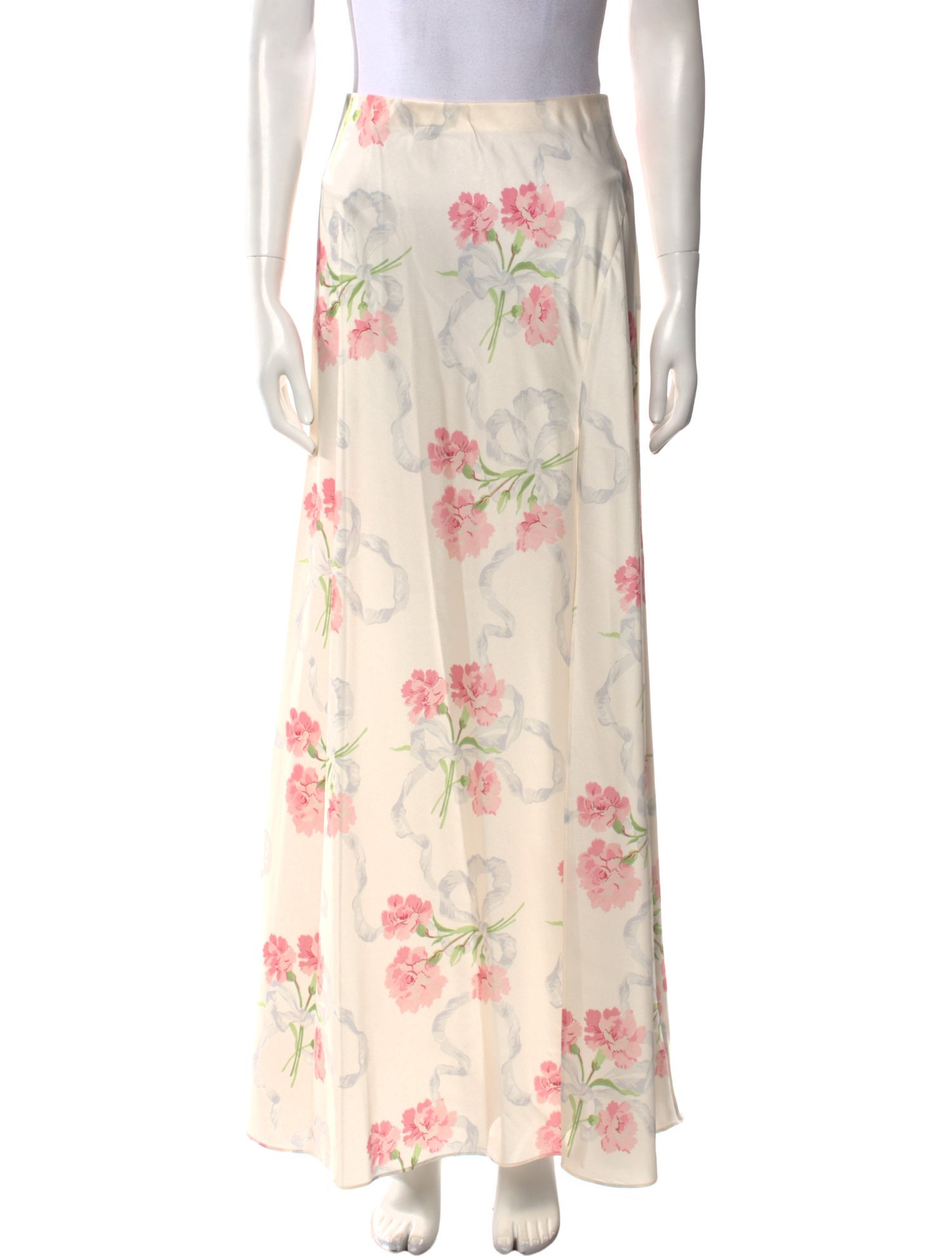 LoveShackFancy Floral Print Midi Length Skirt w/ Tags