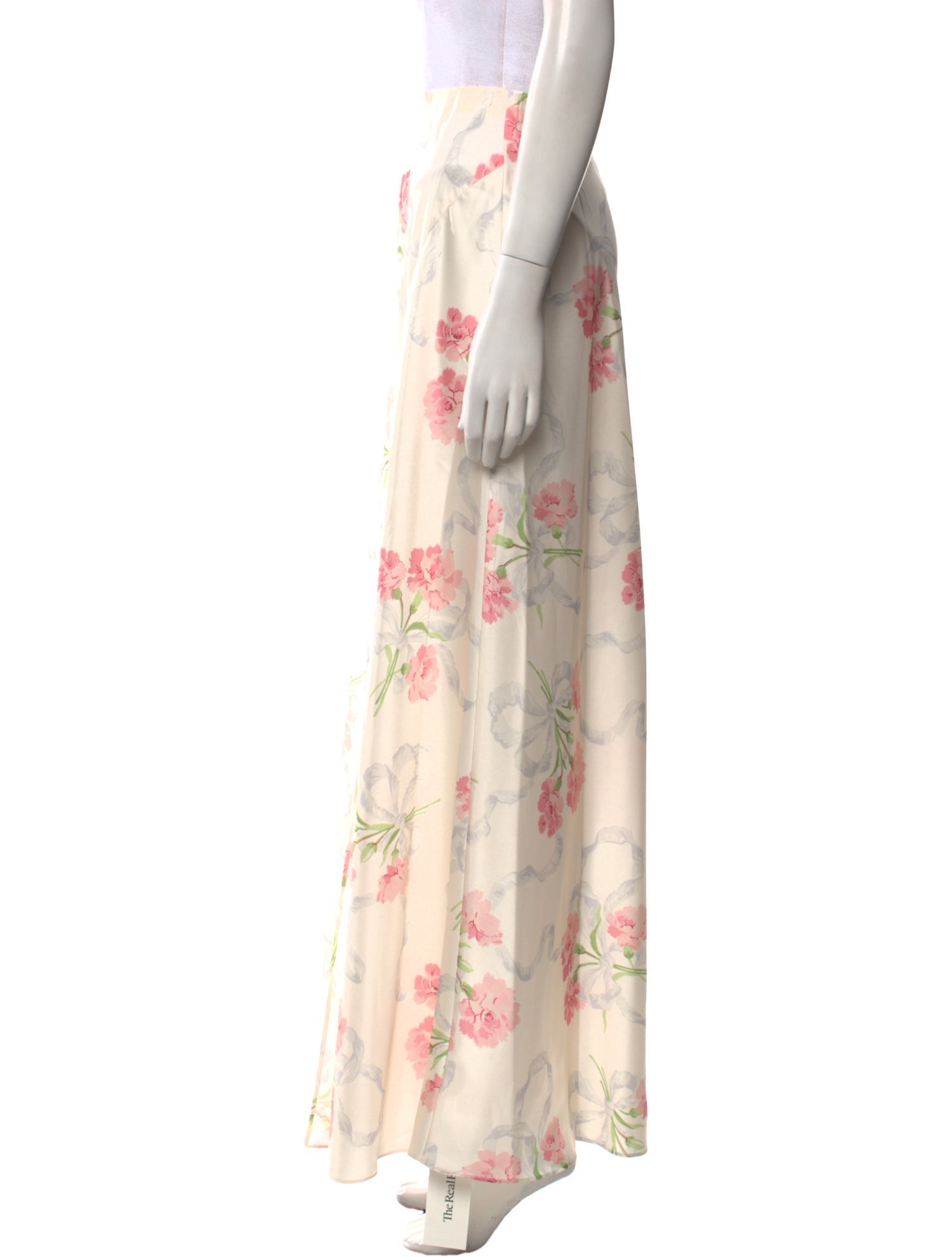 LoveShackFancy Floral Print Midi Length Skirt w/ Tags