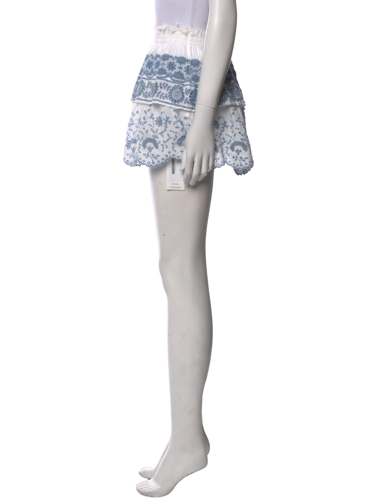 LoveShackFancy Lace Pattern Mini Skirt