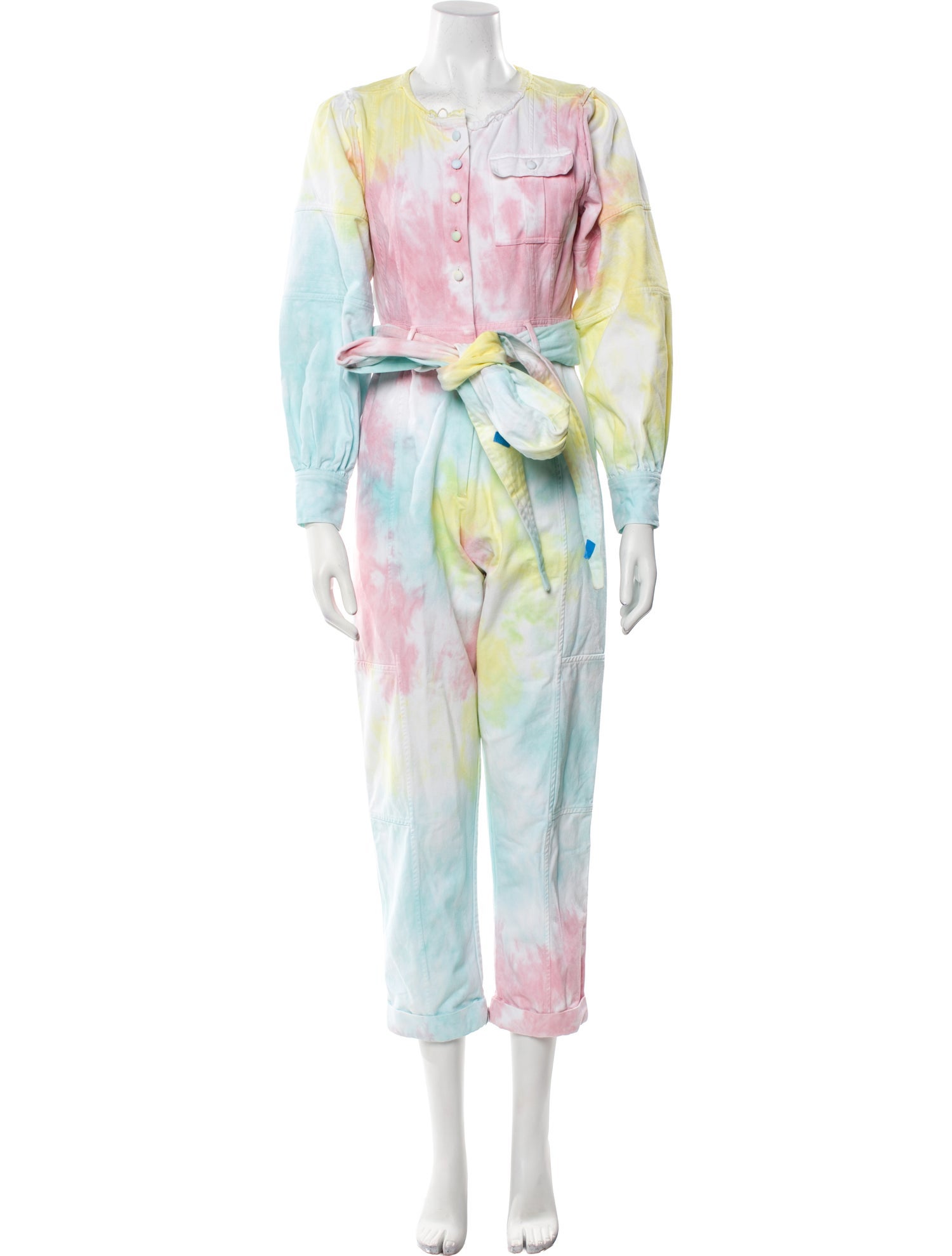 LoveShackFancy Tie-Dye Print Scoop Neck Jumpsuit w/ Tags