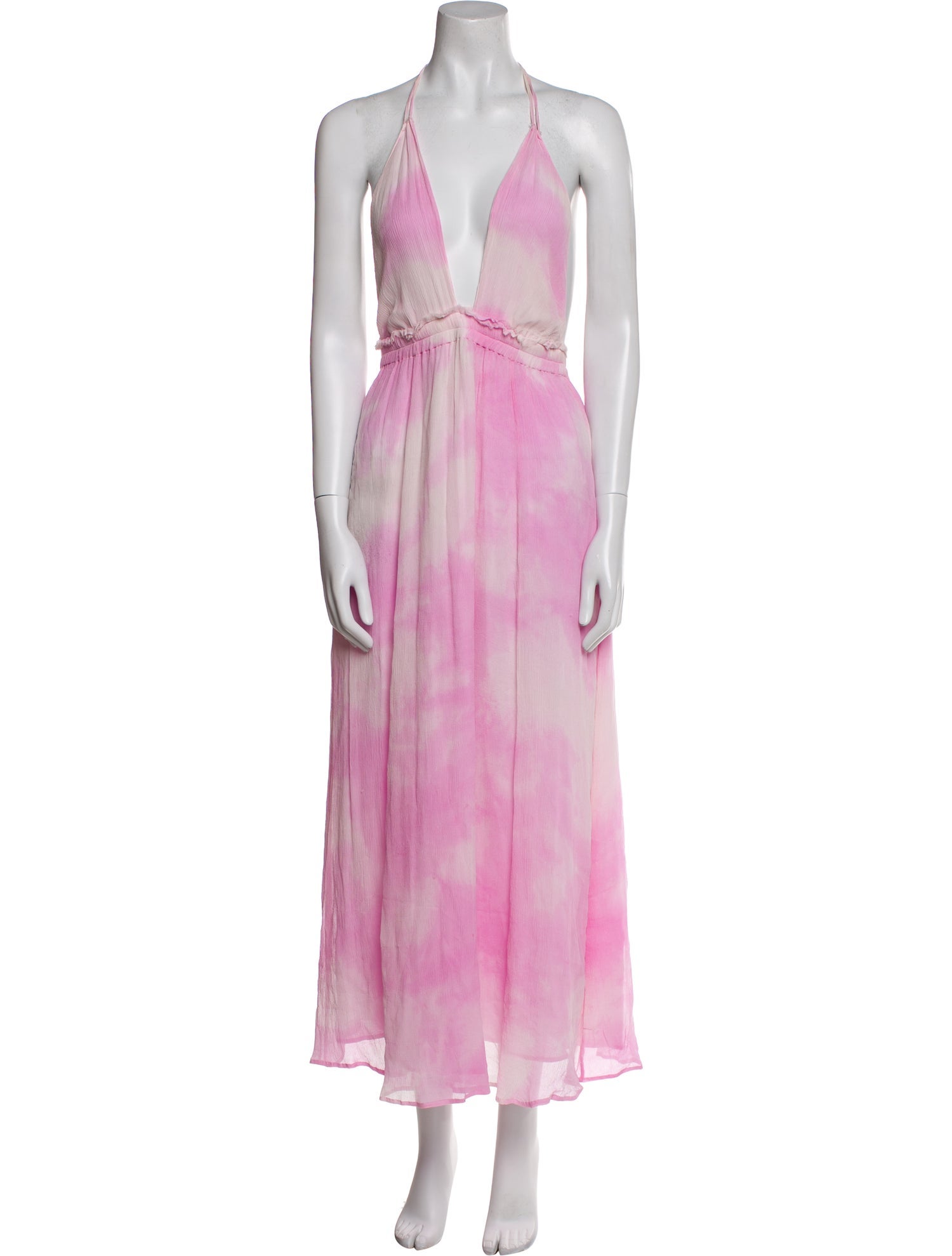 LoveShackFancy Silk Long Dress