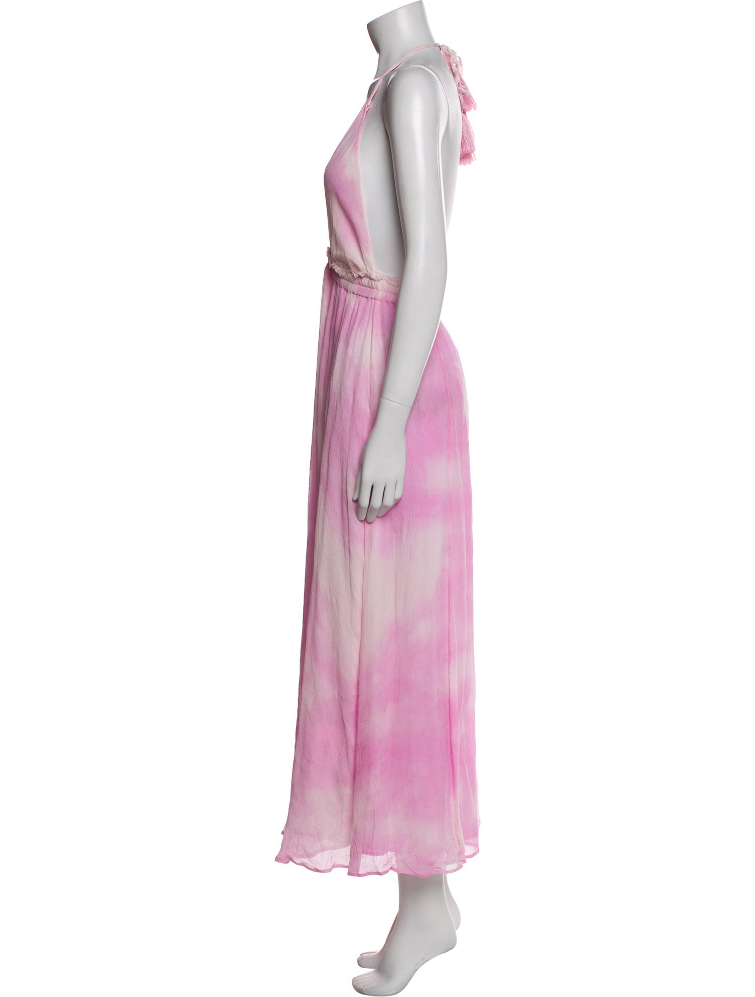 LoveShackFancy Silk Long Dress