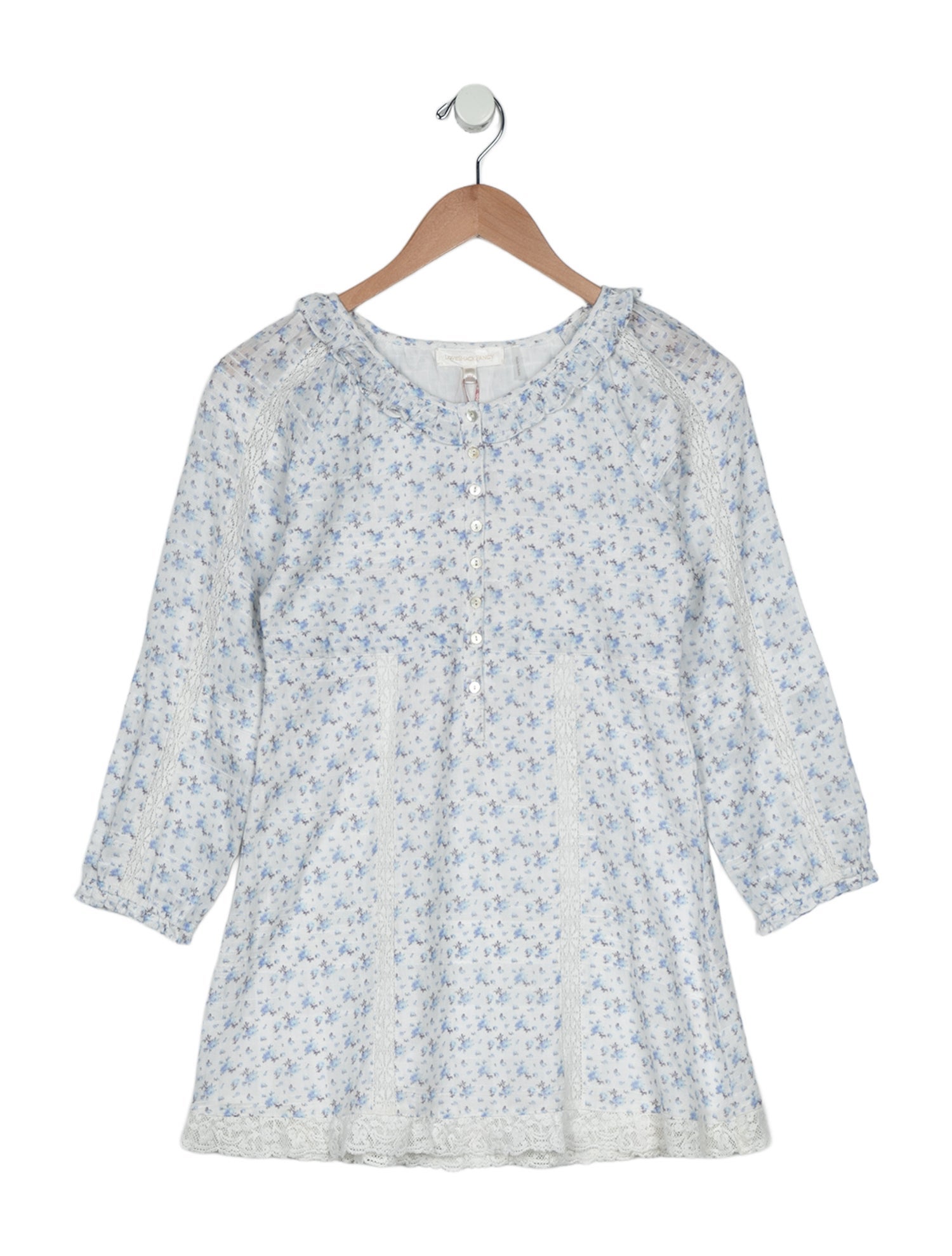 LoveShackFancy Girls' Print Long Sleeve Dress w/Tags