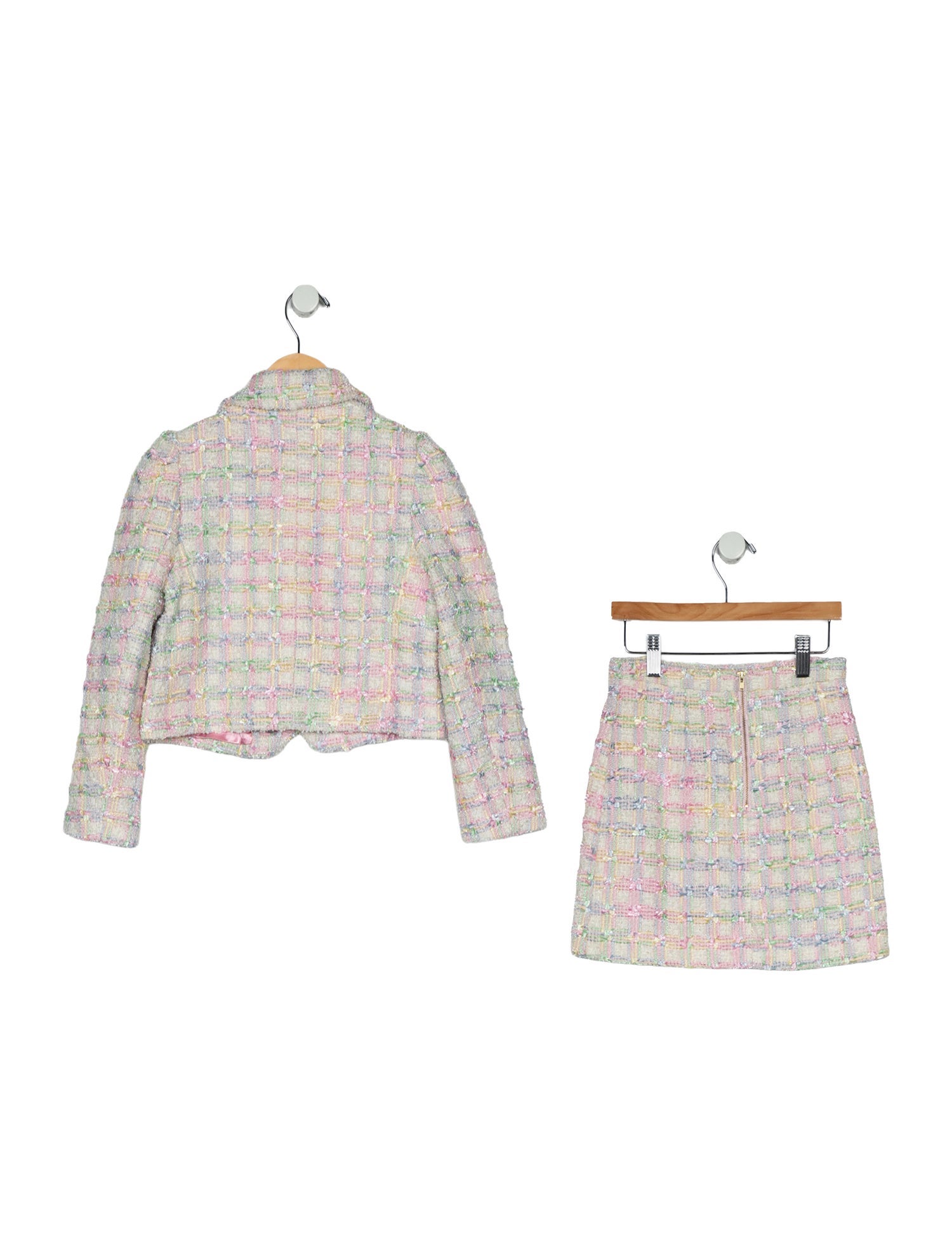 LoveShackFancy Girls' Tweed Skirt Set w/Tags