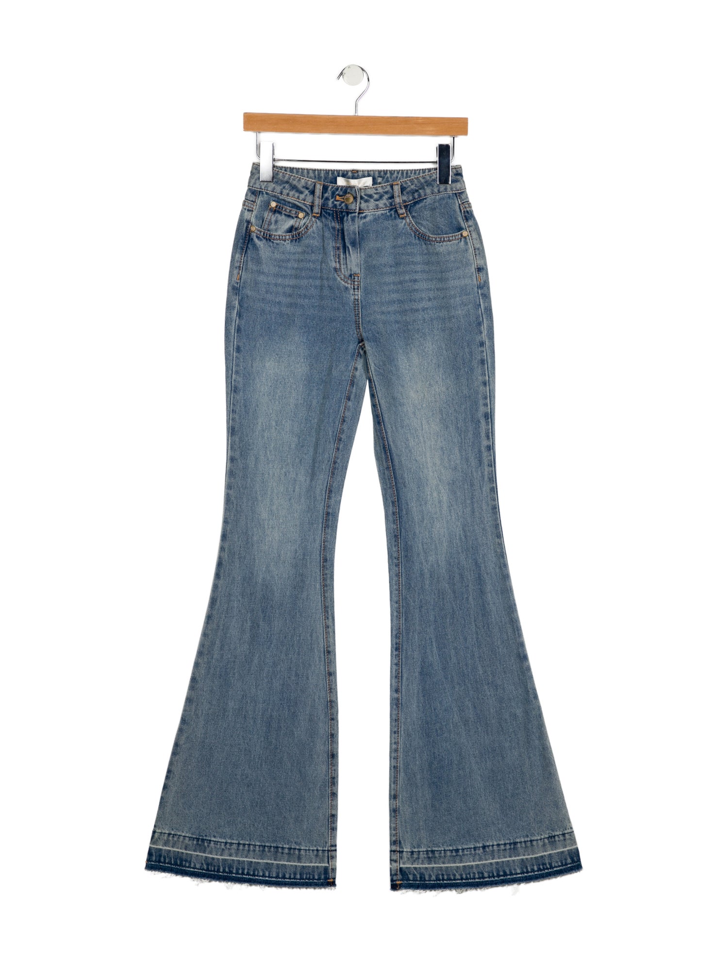 LoveShackFancy Mid-Rise Wide Leg Jeans w/ Tags