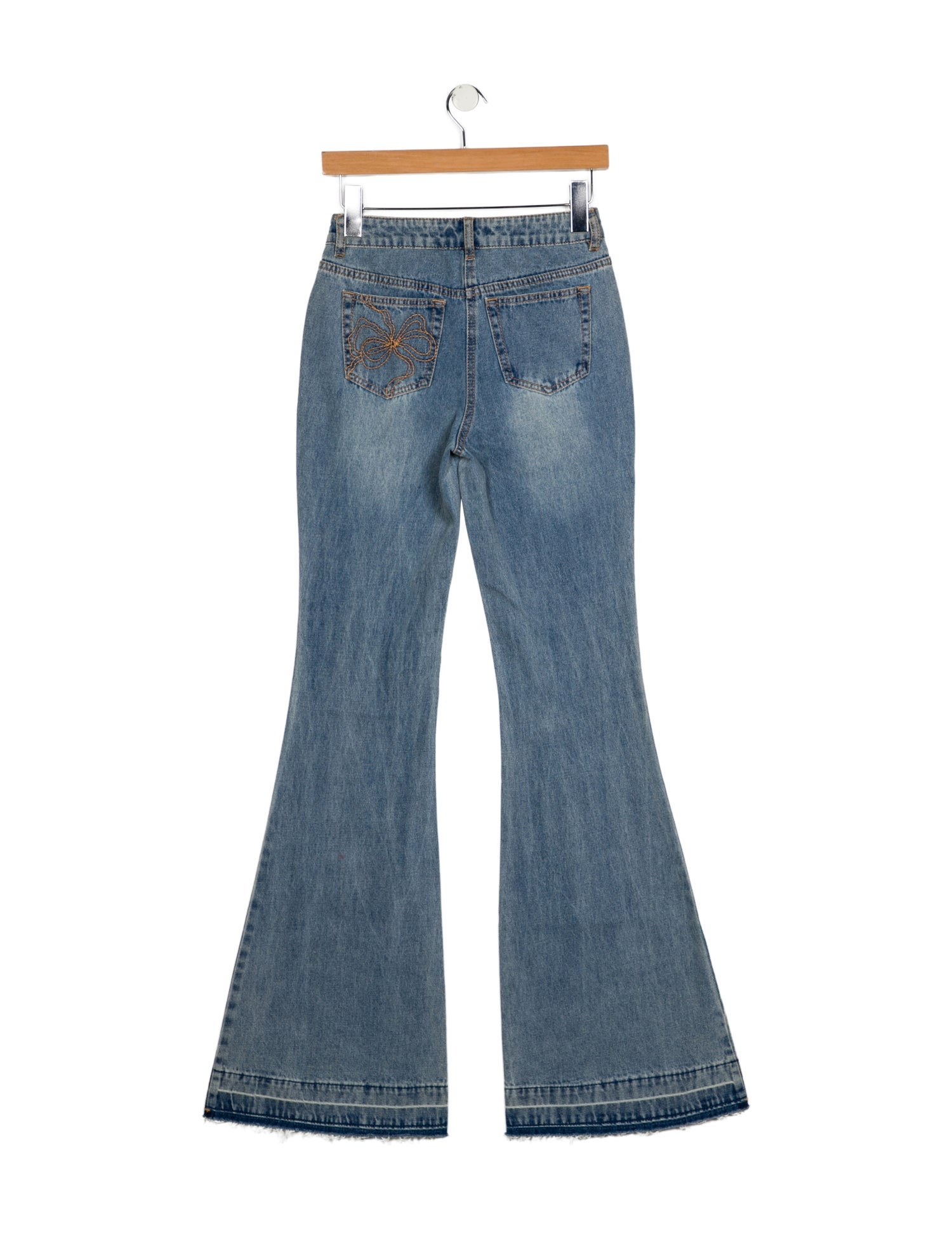 LoveShackFancy Mid-Rise Wide Leg Jeans w/ Tags