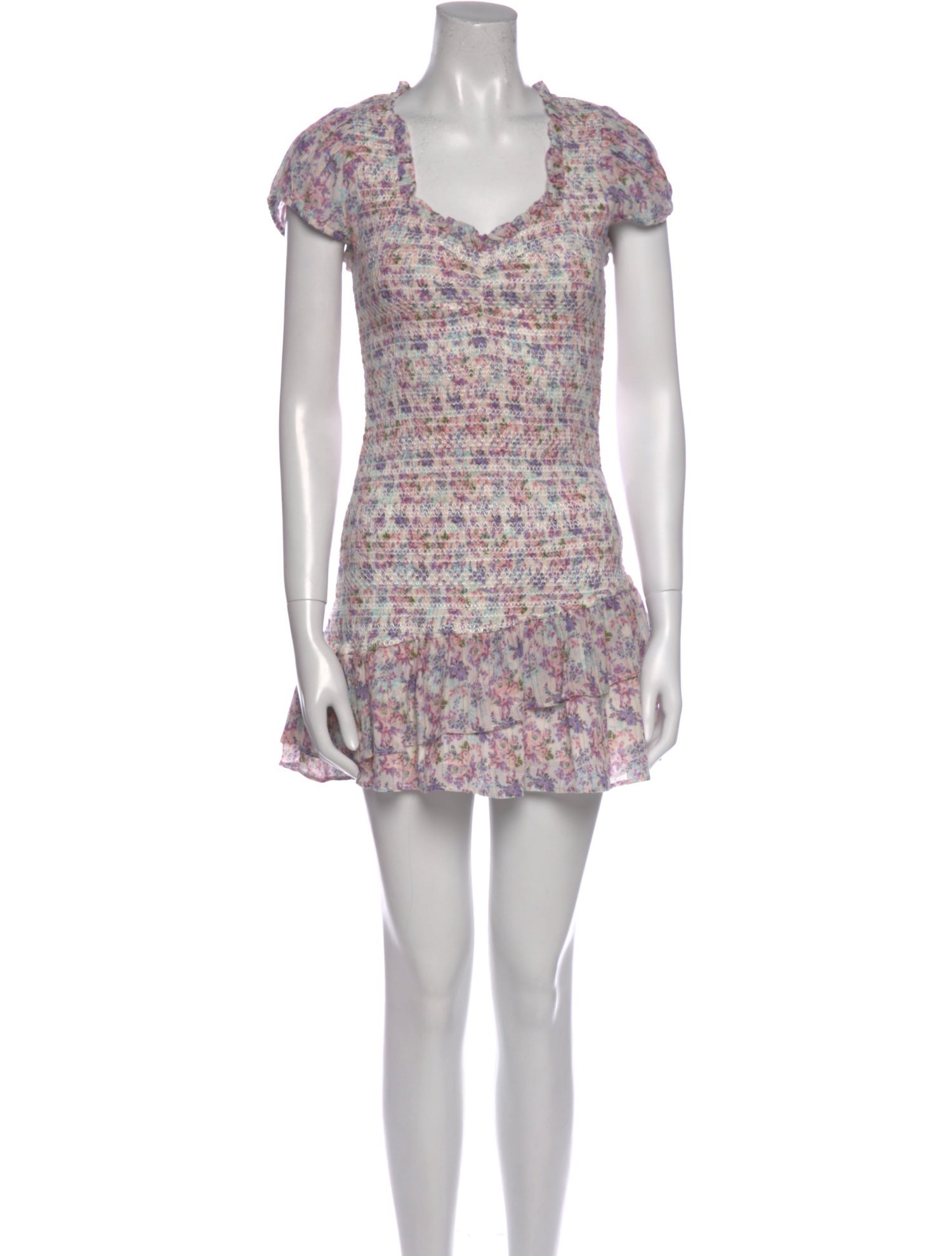LoveShackFancy Printed Mini Dress