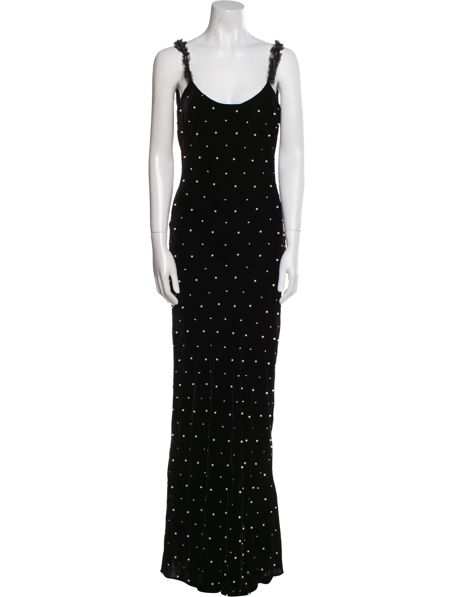 LoveShackFancy Polka Dot Print Long Dress
