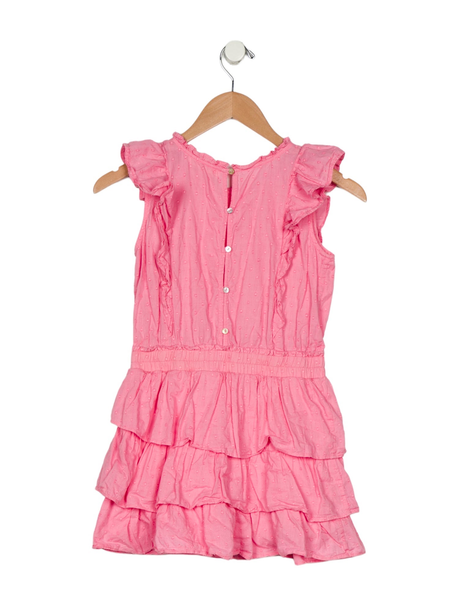 LoveShackFancy Girls' Polka Dot Sleeveless Dress