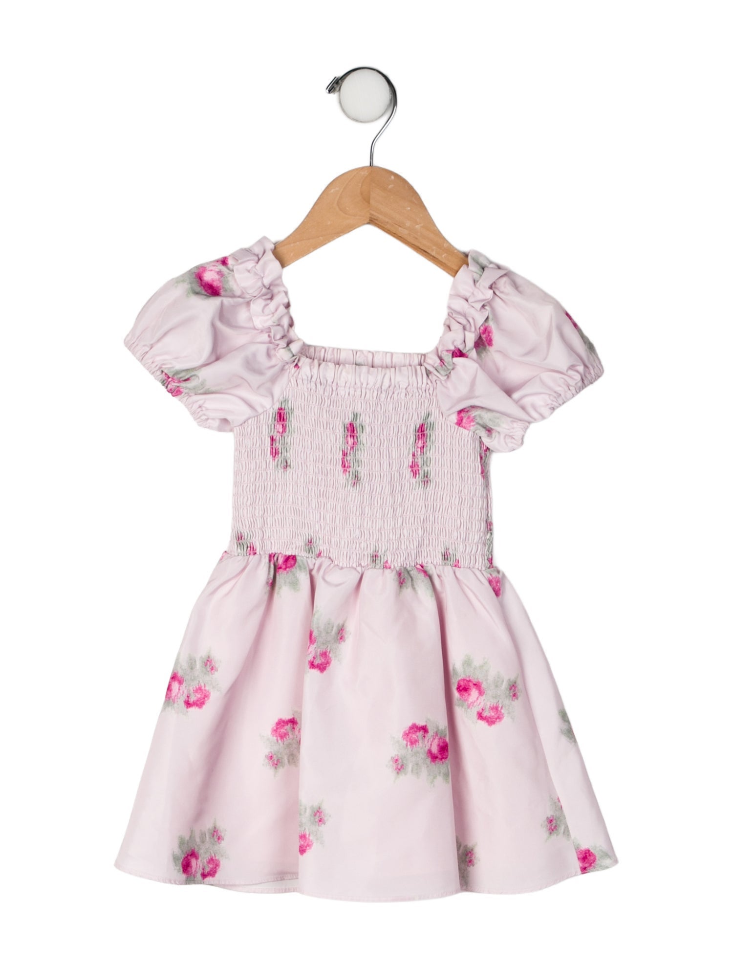 LoveShackFancy Cotton Short Sleeve Dress