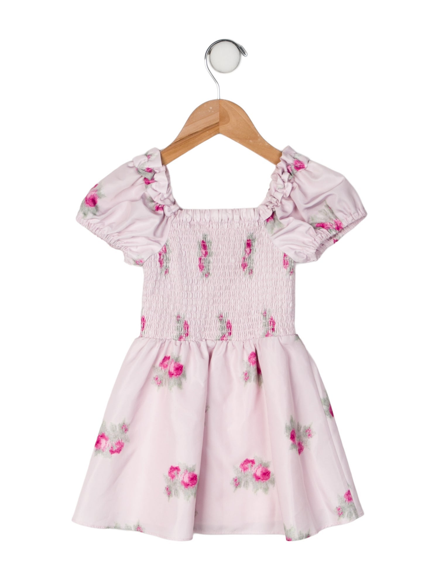 LoveShackFancy Cotton Short Sleeve Dress