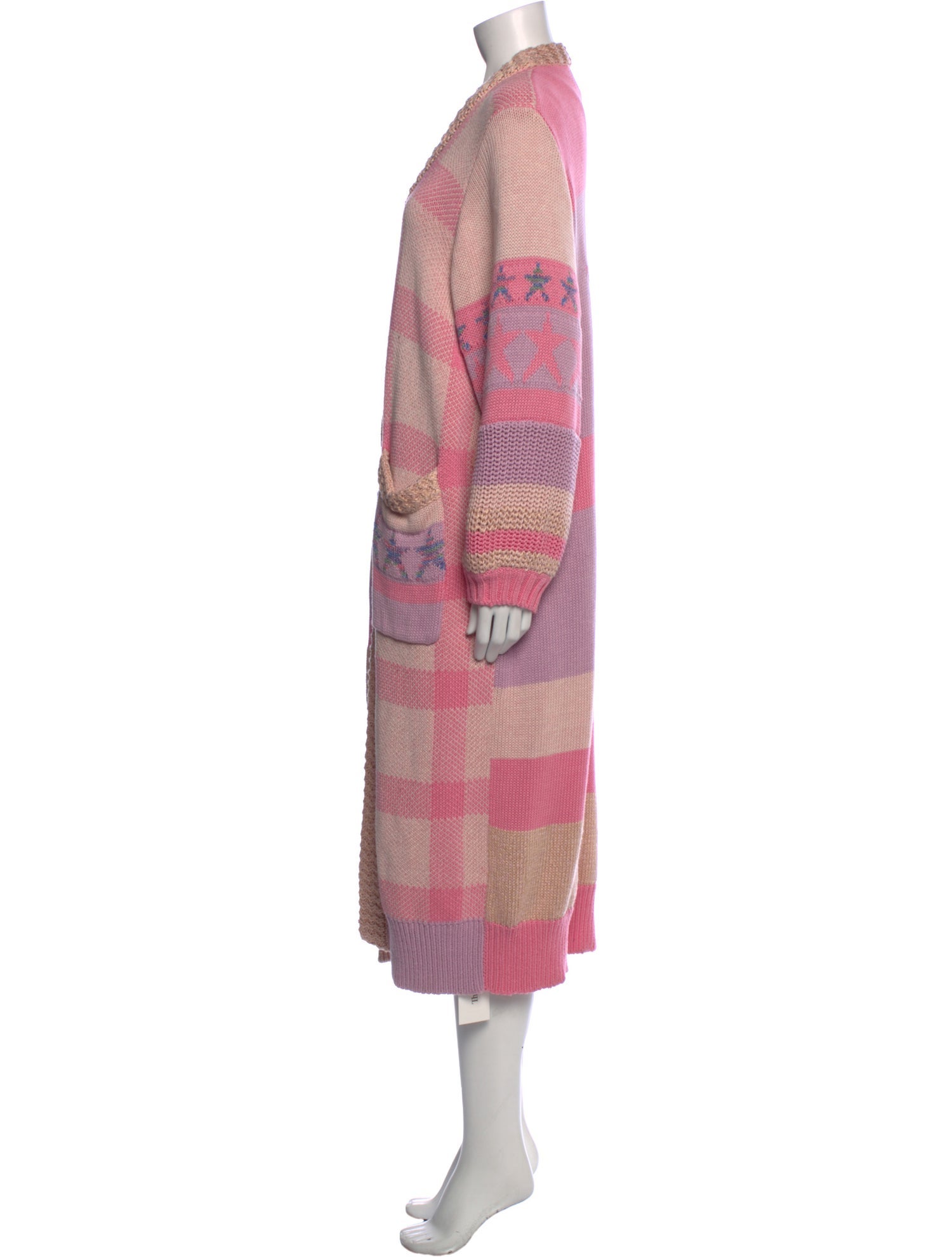 LoveShackFancy Striped Open Front Sweater