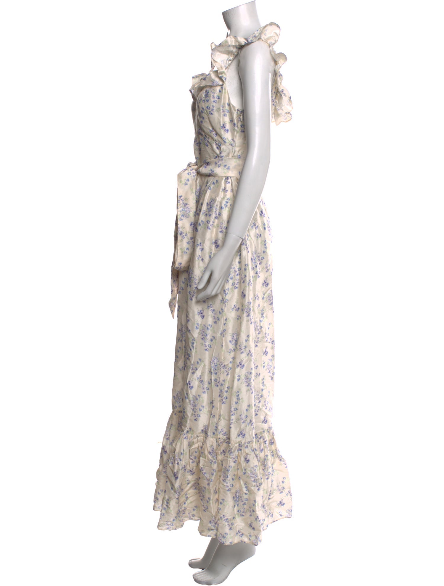 LoveShackFancy Silk Long Dress