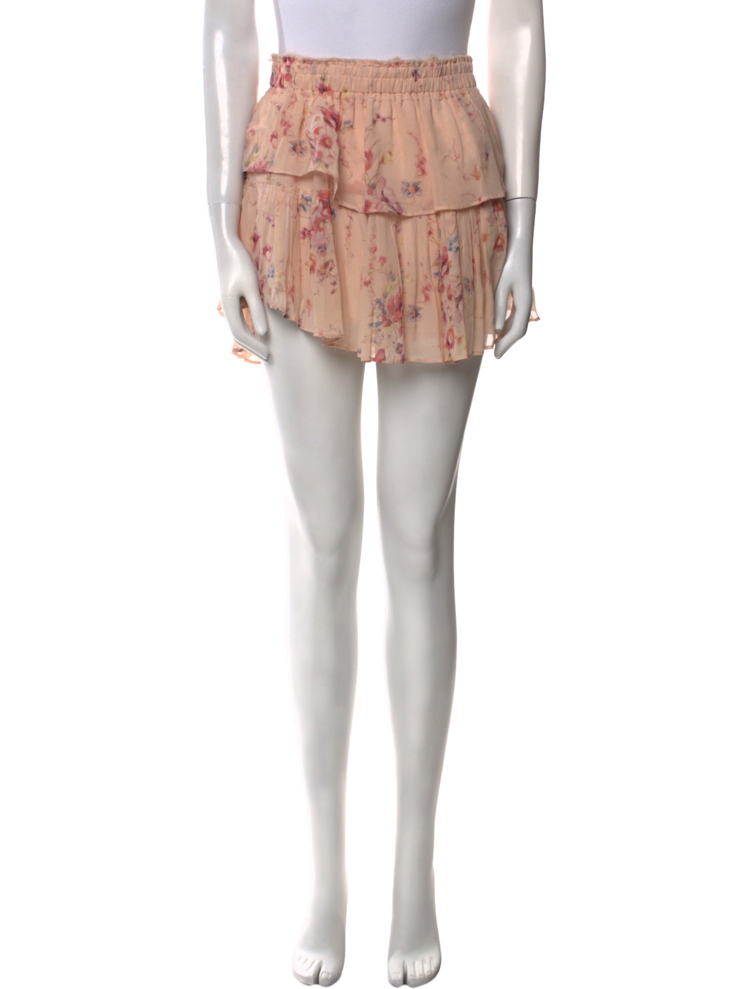 LoveShackFancy Silk Mini Skirt