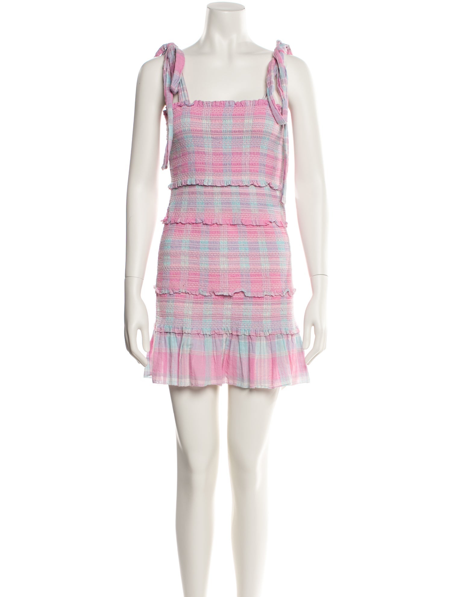 LoveShackFancy Striped Mini Dress