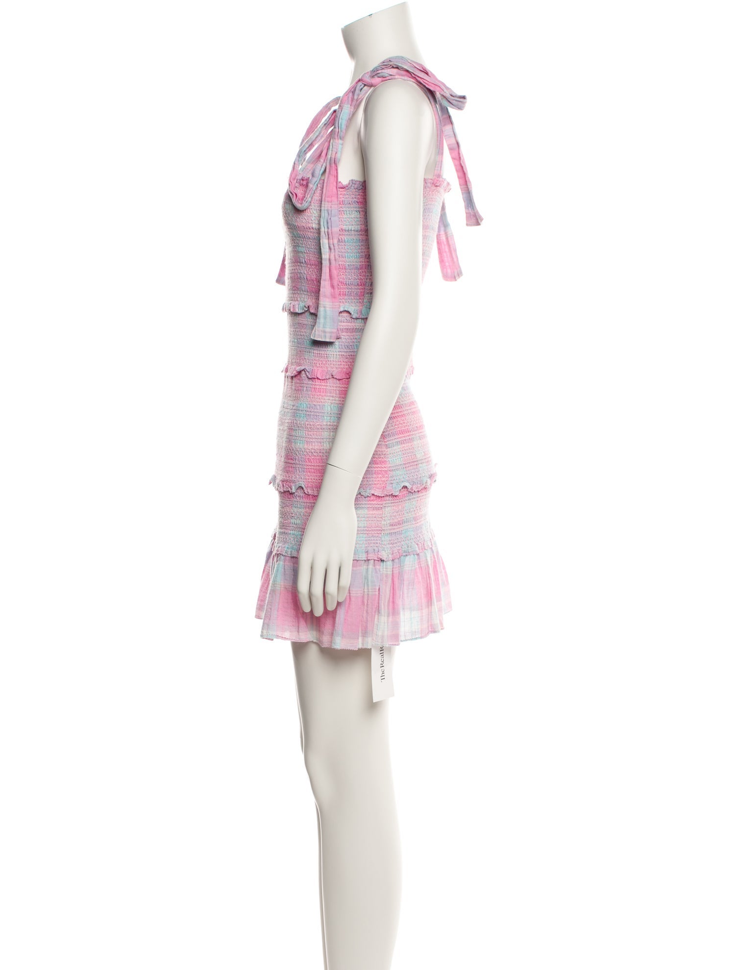 LoveShackFancy Striped Mini Dress