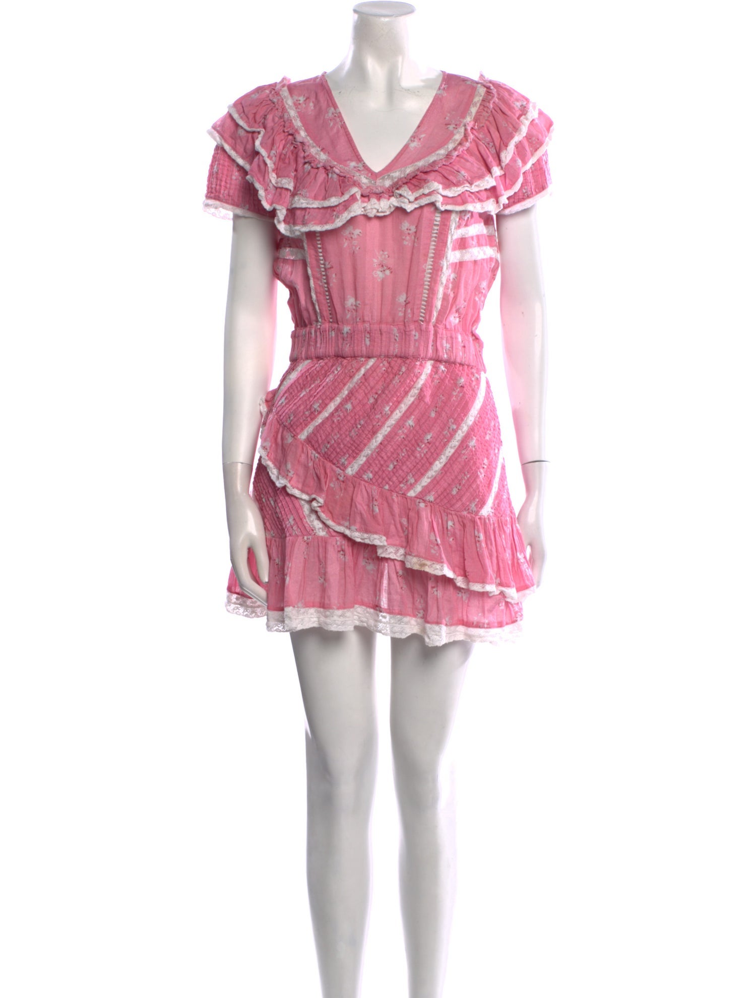 LoveShackFancy Striped Mini Dress